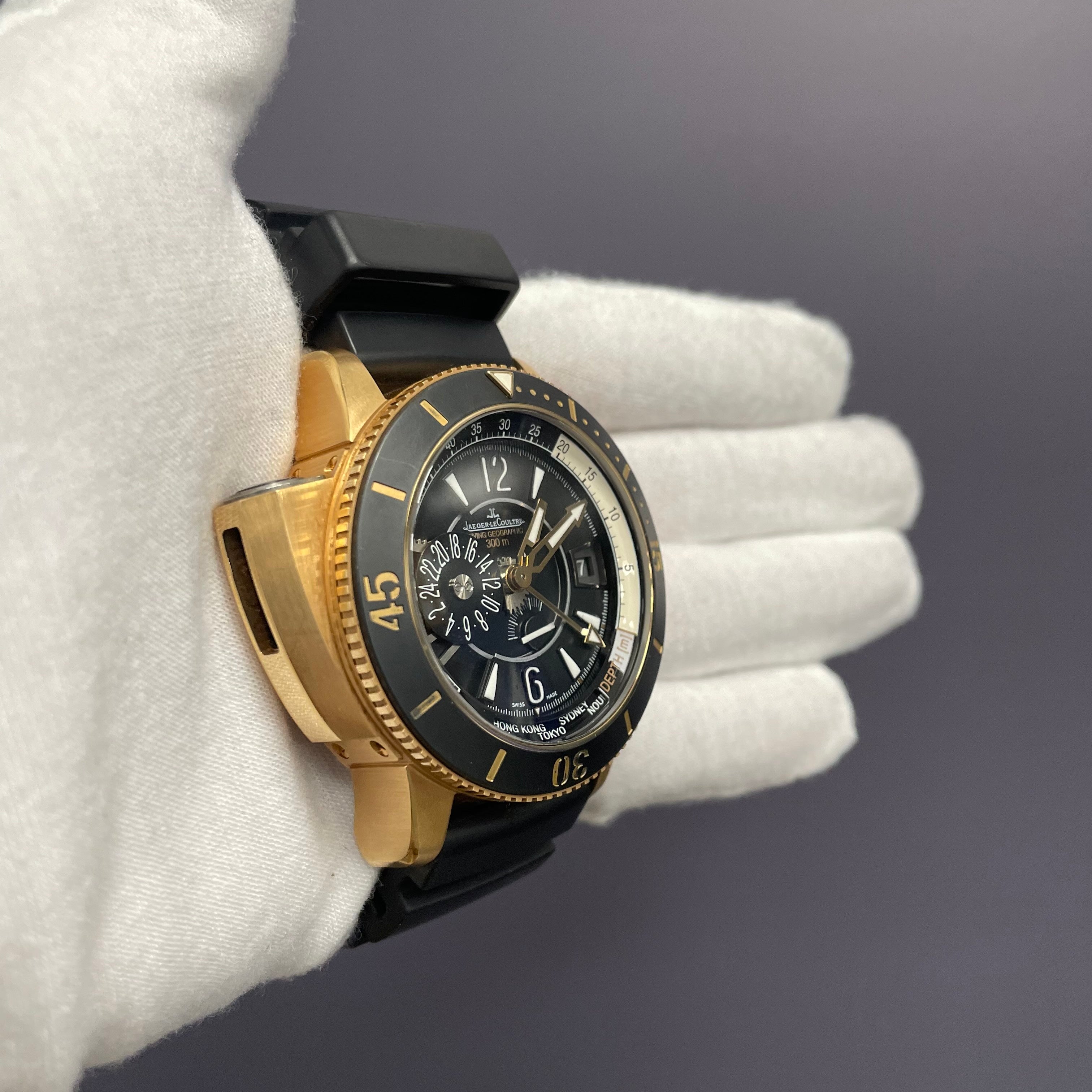 Jaeger-LeCoultre Master Compressor 47mm Black Dial Watch Ref# Q1852470 - Happy Jewelers Fine Jewelry Lifetime Warranty