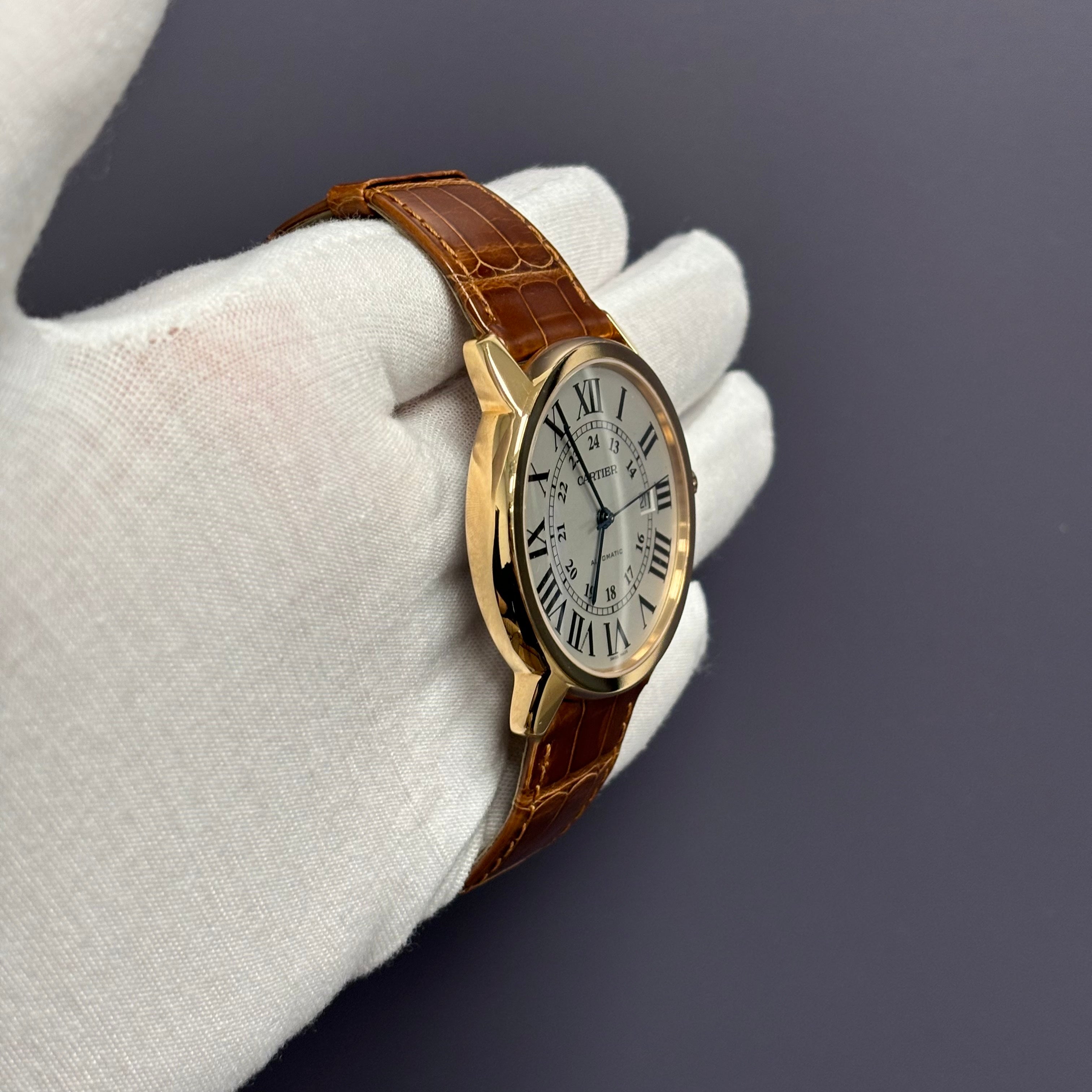 Cartier Ronde 42mm White Dial Watch Ref# W6701009 - Happy Jewelers Fine Jewelry Lifetime Warranty