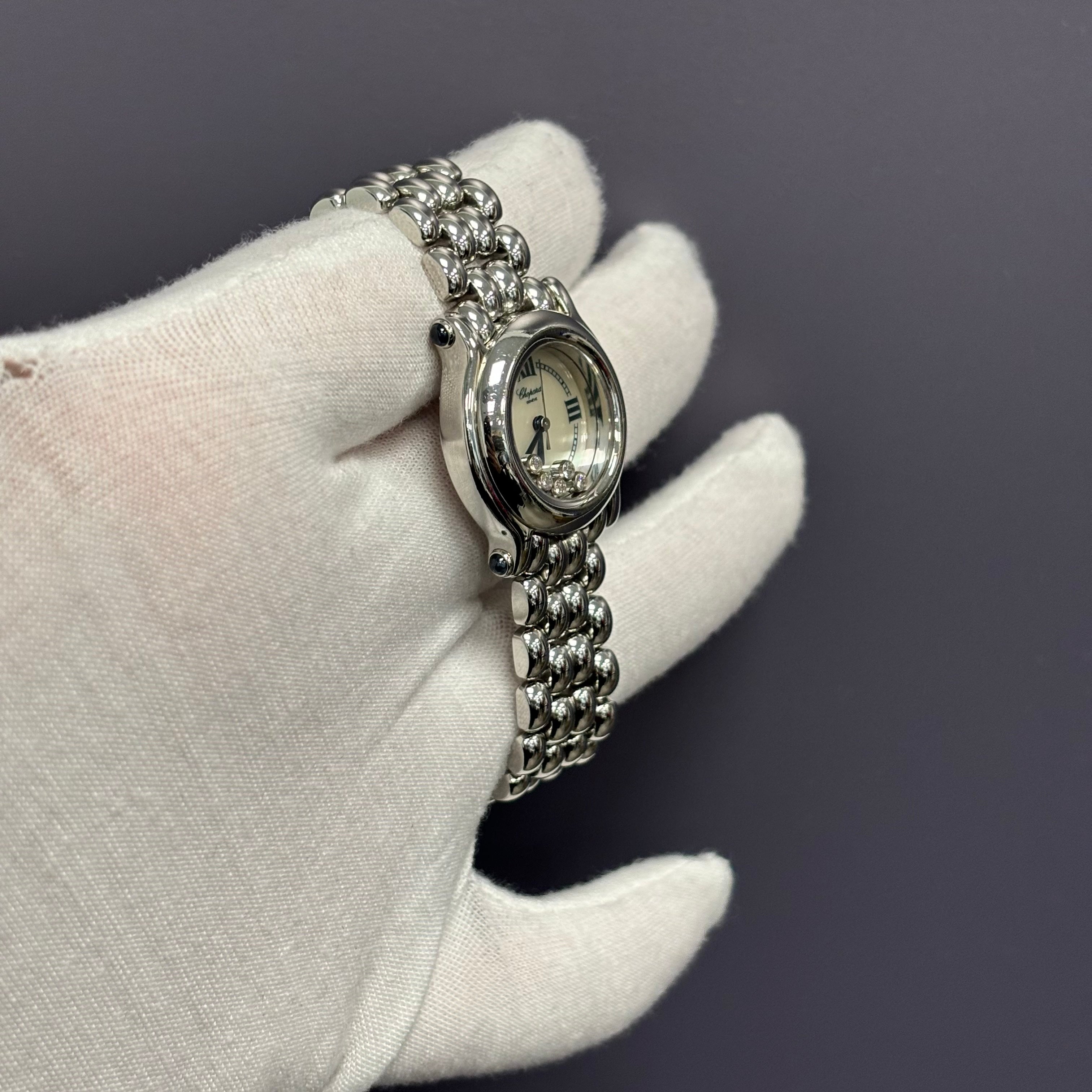 Chopard Happy Sport 26mm White Dial Watch Ref# 27/8250-23 - Happy Jewelers Fine Jewelry Lifetime Warranty