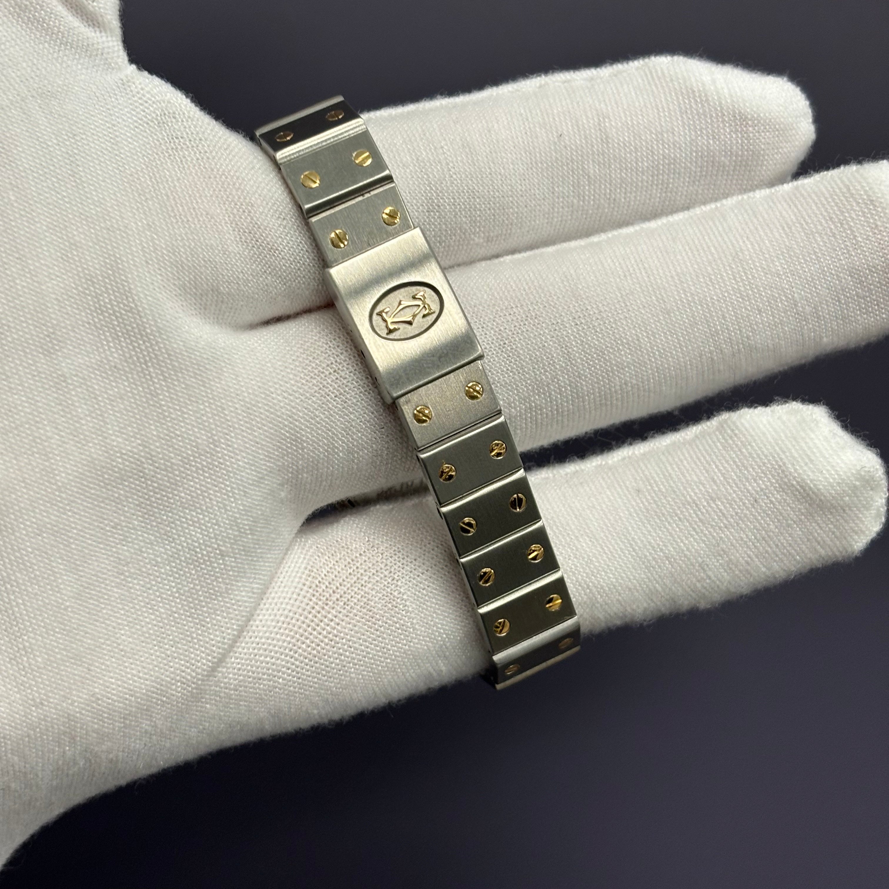 Cartier Santos 26mm Ivory Dial Watch Ref# 187903 - Happy Jewelers Fine Jewelry Lifetime Warranty