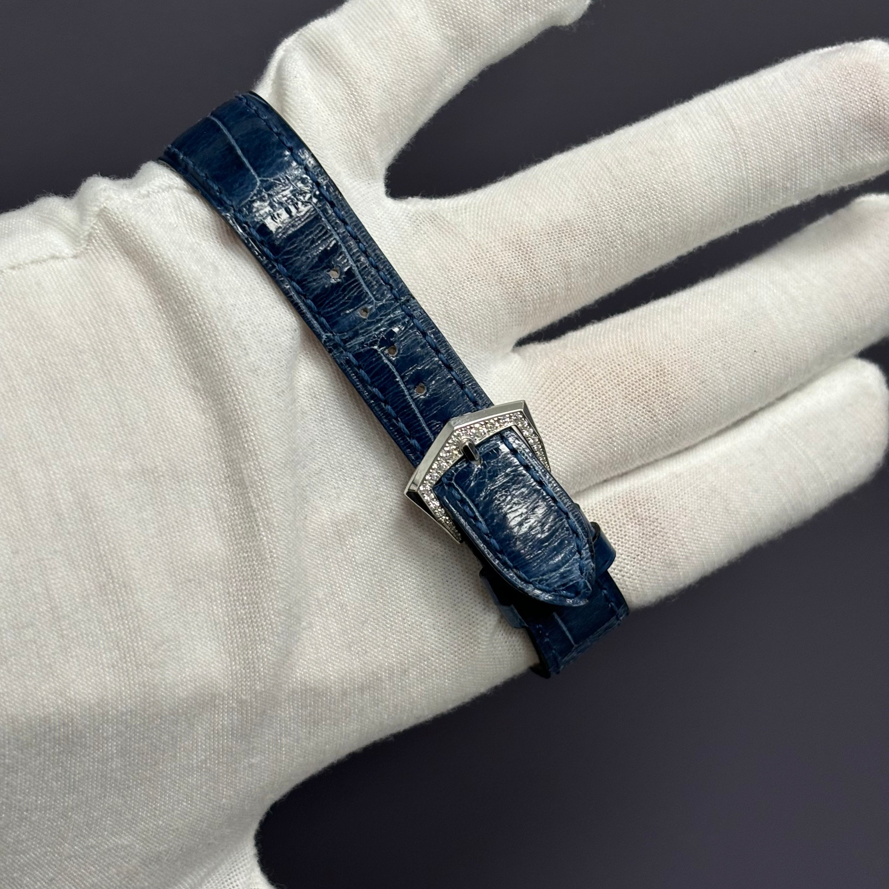 Patek Philippe World Time 36mm Blue Dial Watch Ref# 7130G-015 - Happy Jewelers Fine Jewelry Lifetime Warranty