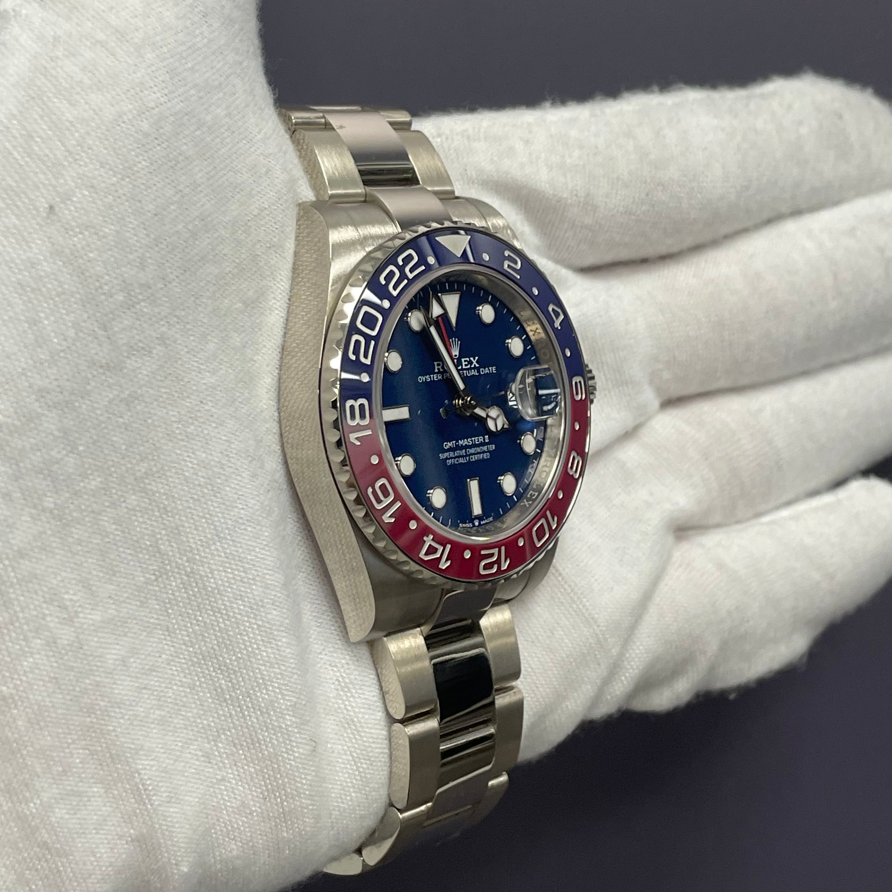 Rolex GMT-Master II 40mm Blue Dial Watch Ref# 126719BLRO - Happy Jewelers Fine Jewelry Lifetime Warranty