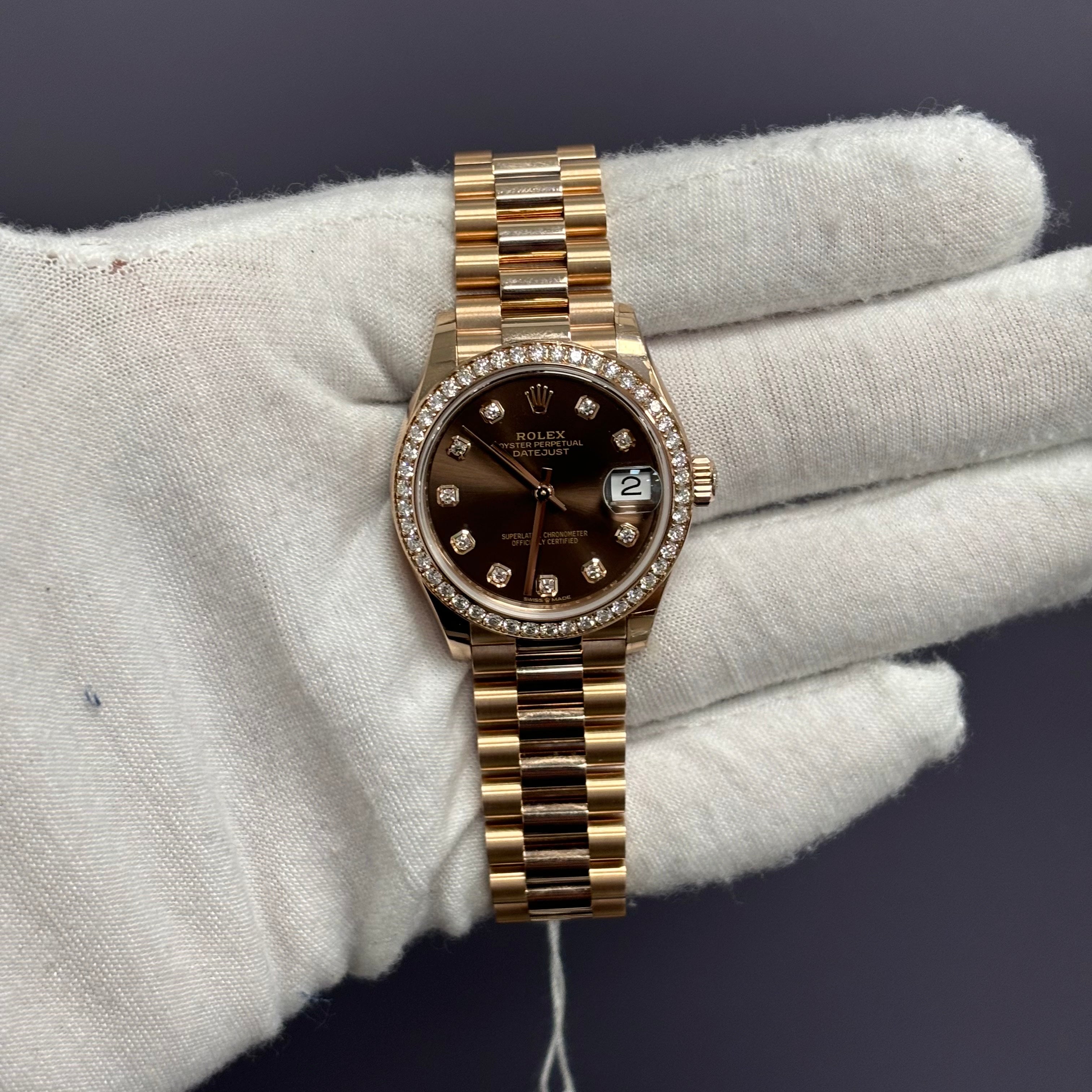 Rolex Datejust 31mm Chocolate Dial Watch Ref# 278285RBR - Happy Jewelers Fine Jewelry Lifetime Warranty