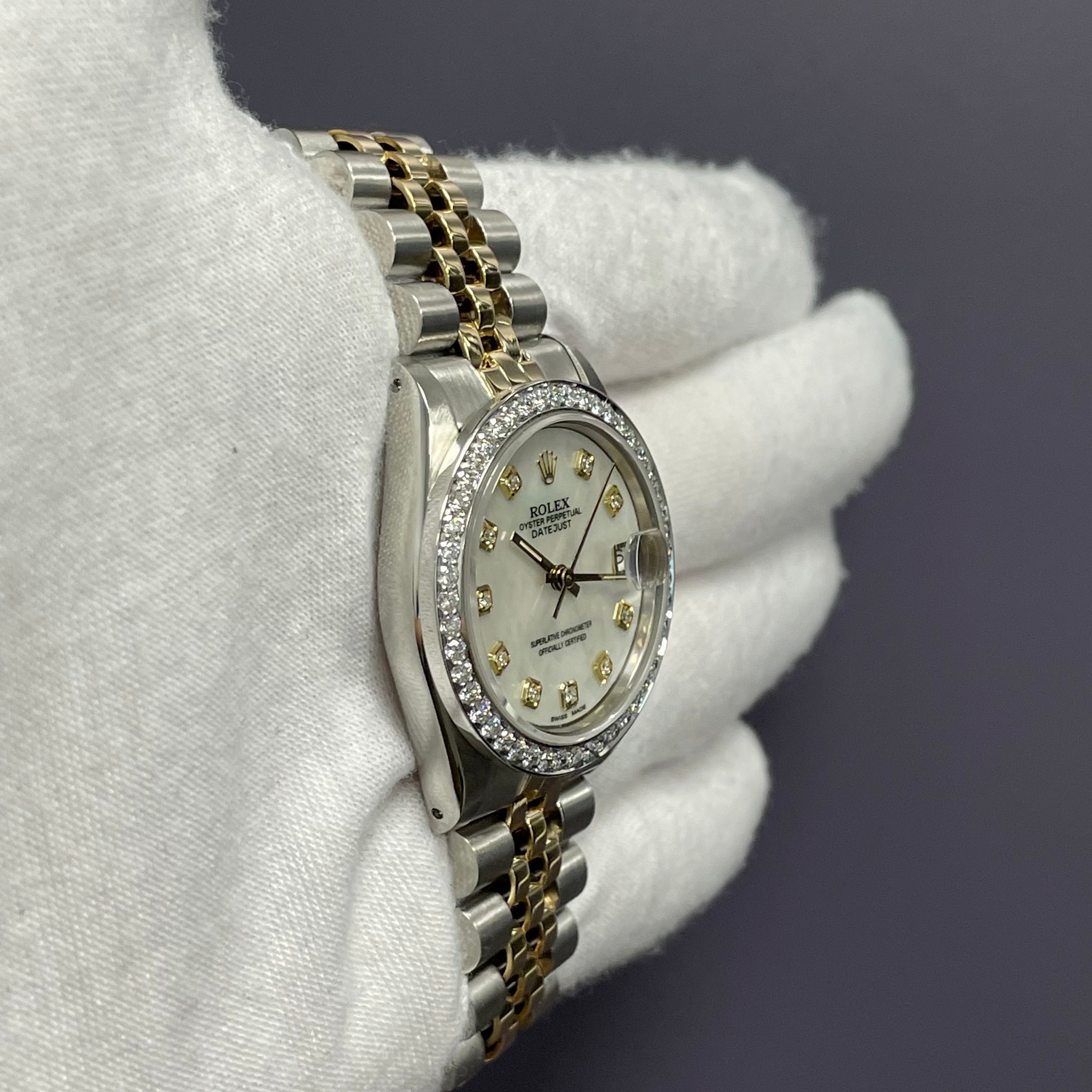 Rolex Datejust 31mm White MOP Dial Watch Ref# 68273 - Happy Jewelers Fine Jewelry Lifetime Warranty