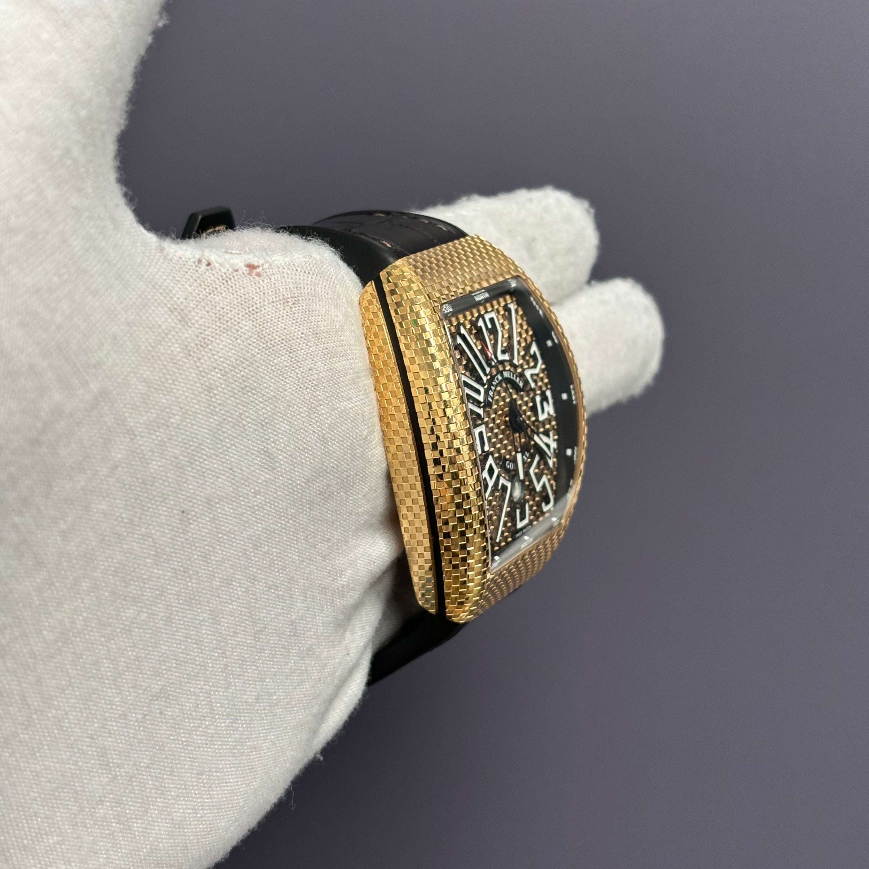 Franck Muller Vanguard 43mm Gold Dial Watch Ref# V 45 SC DT - Happy Jewelers Fine Jewelry Lifetime Warranty