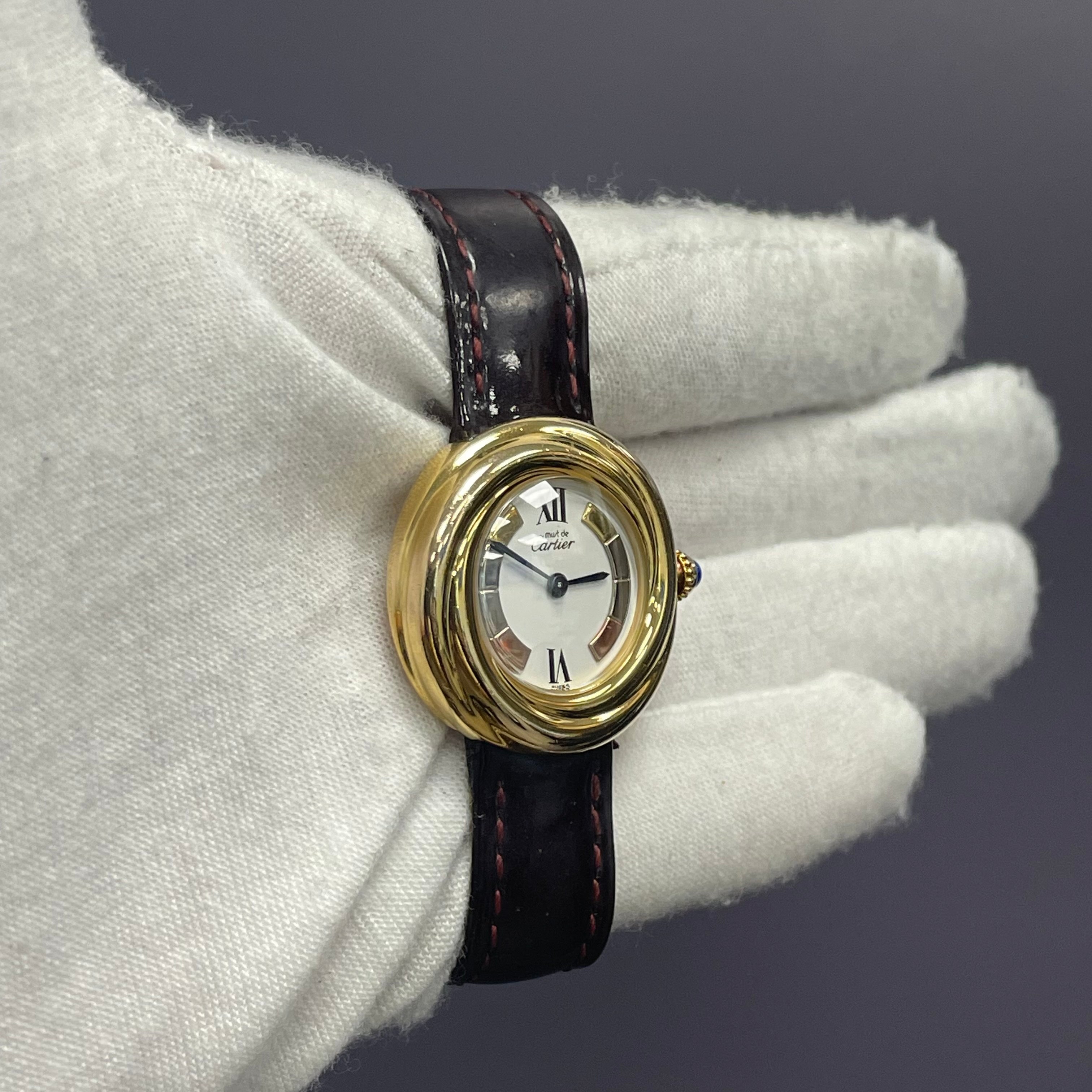 Cartier Trinity 26mm Ivory Dial Watch Ref# 2735 - Happy Jewelers Fine Jewelry Lifetime Warranty