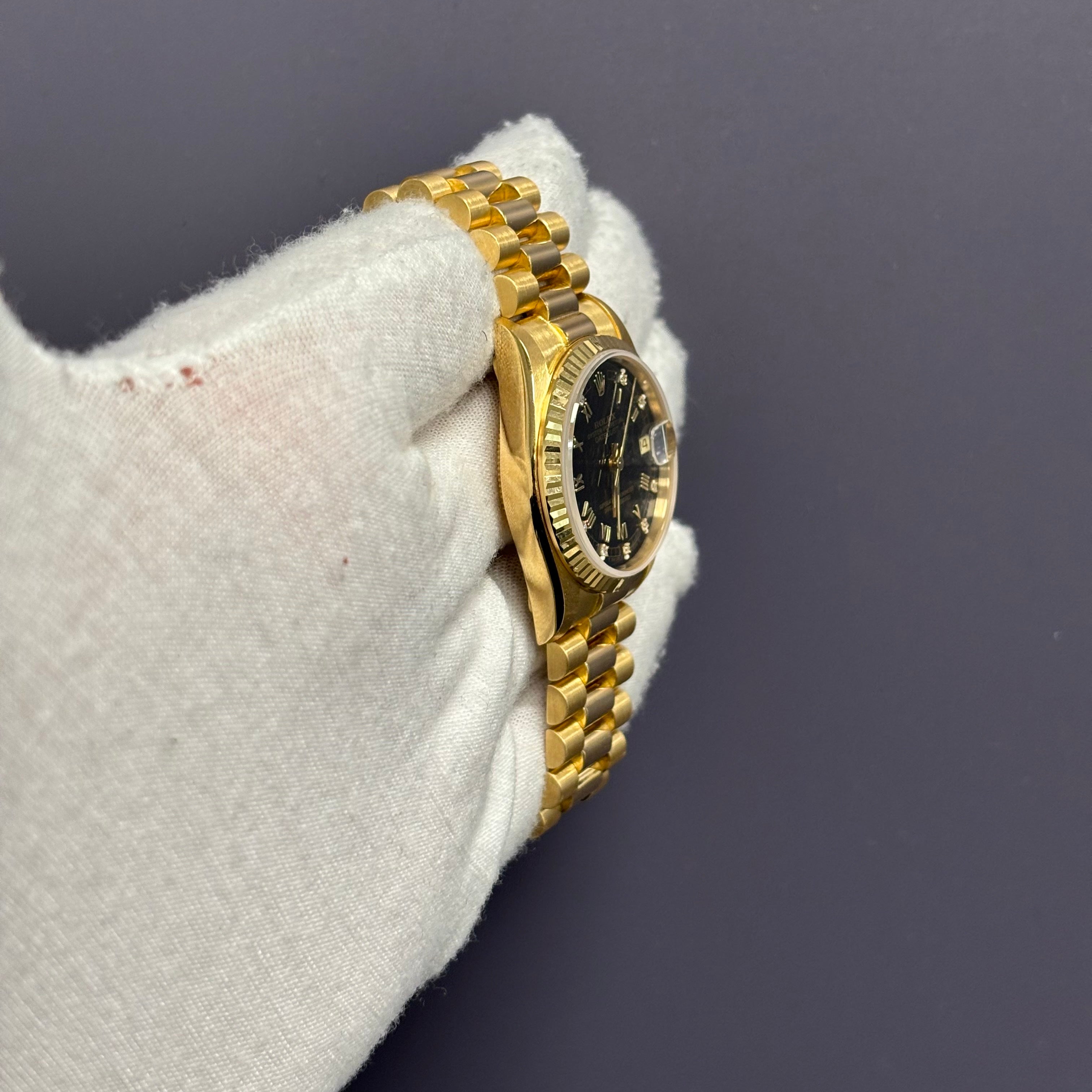 Rolex Datejust 31mm Black Dial Watch Ref# 68278 - Happy Jewelers Fine Jewelry Lifetime Warranty