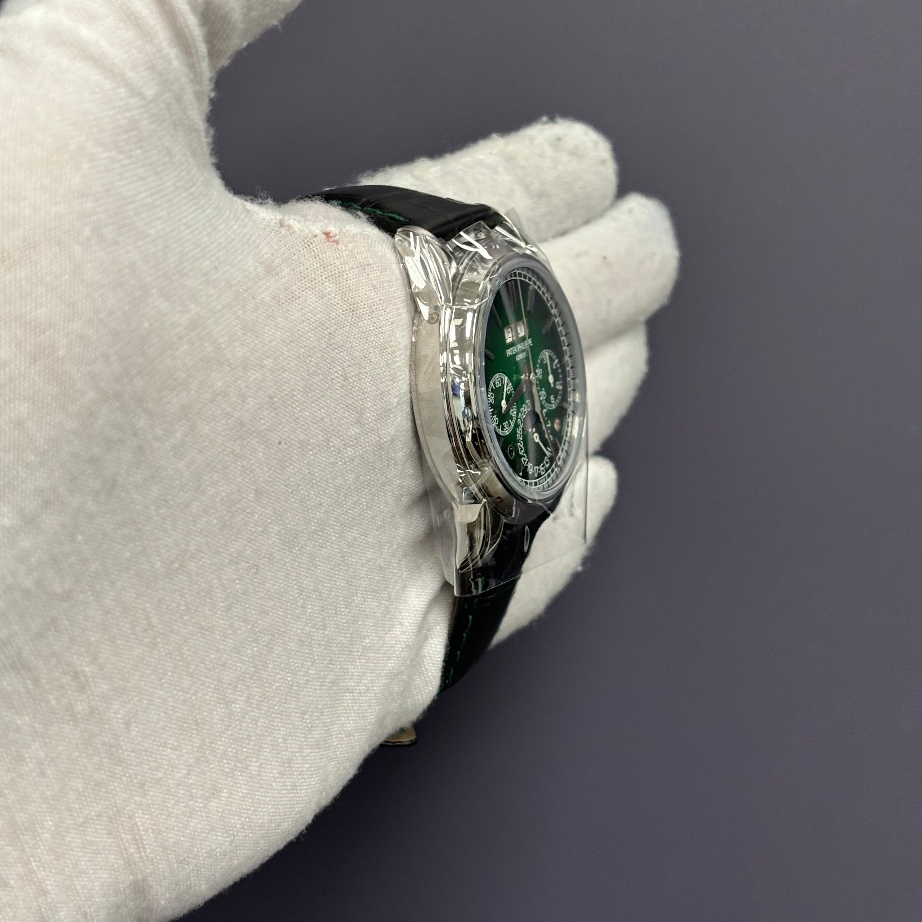 Patek Philippe Grand Complications 41mm Green Dial Watch Ref# 5270P-014 - Happy Jewelers Fine Jewelry Lifetime Warranty