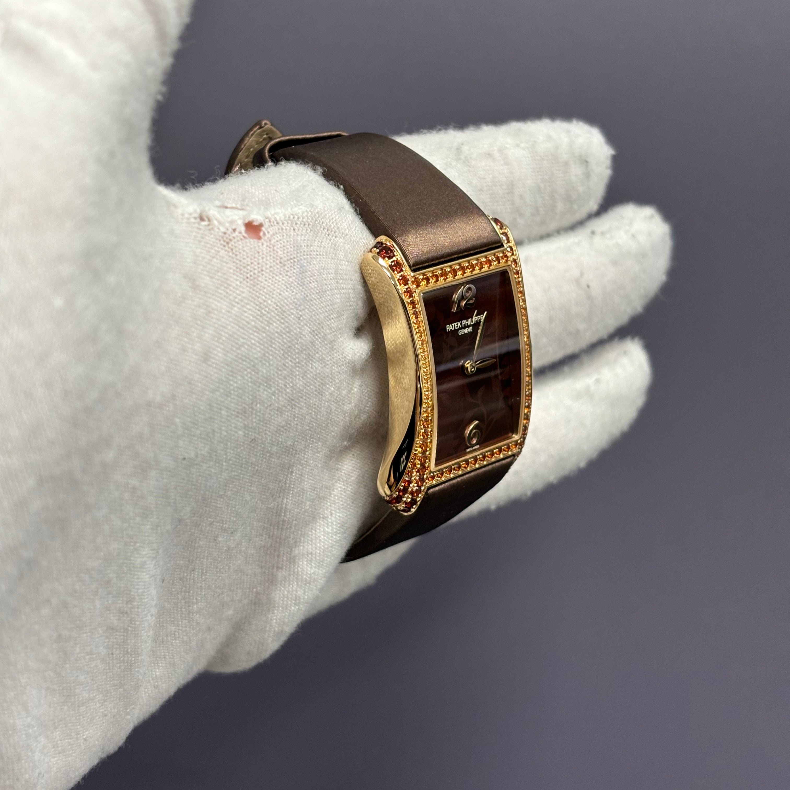 Patek Gondolo 28mm Brown Dial Watch Ref# 4962/200R-001 - Happy Jewelers Fine Jewelry Lifetime Warranty