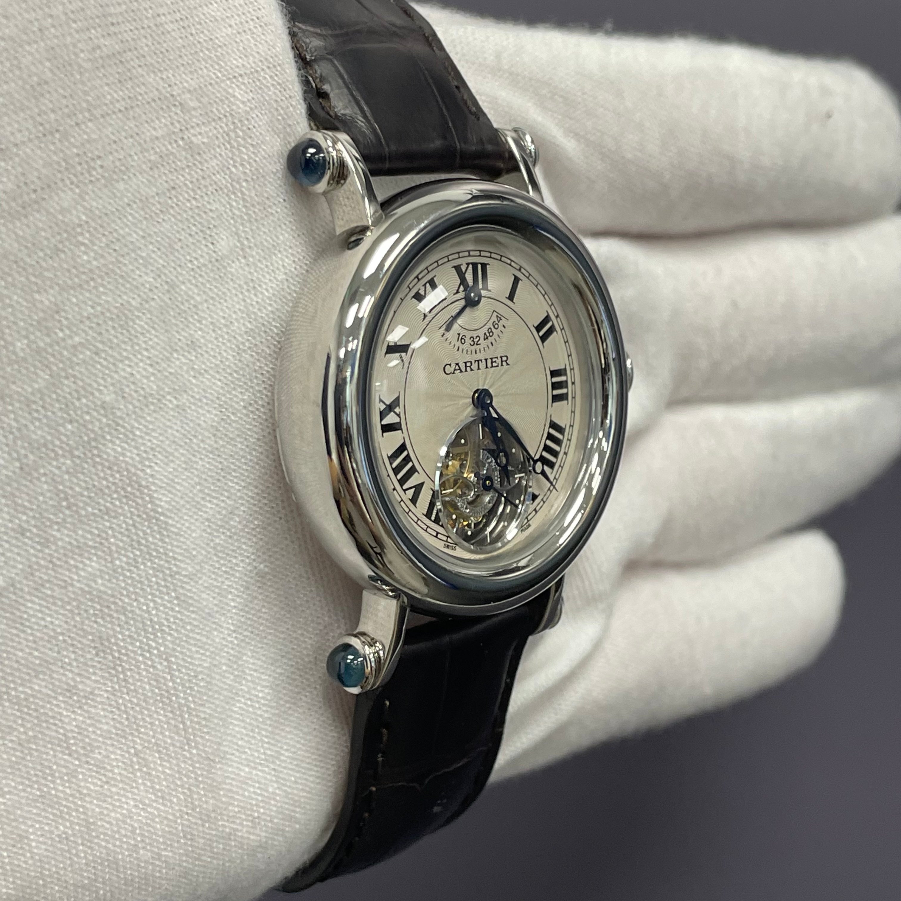 Cartier Diabolo 35mm White Dial Watch Ref# 2051 - Happy Jewelers Fine Jewelry Lifetime Warranty