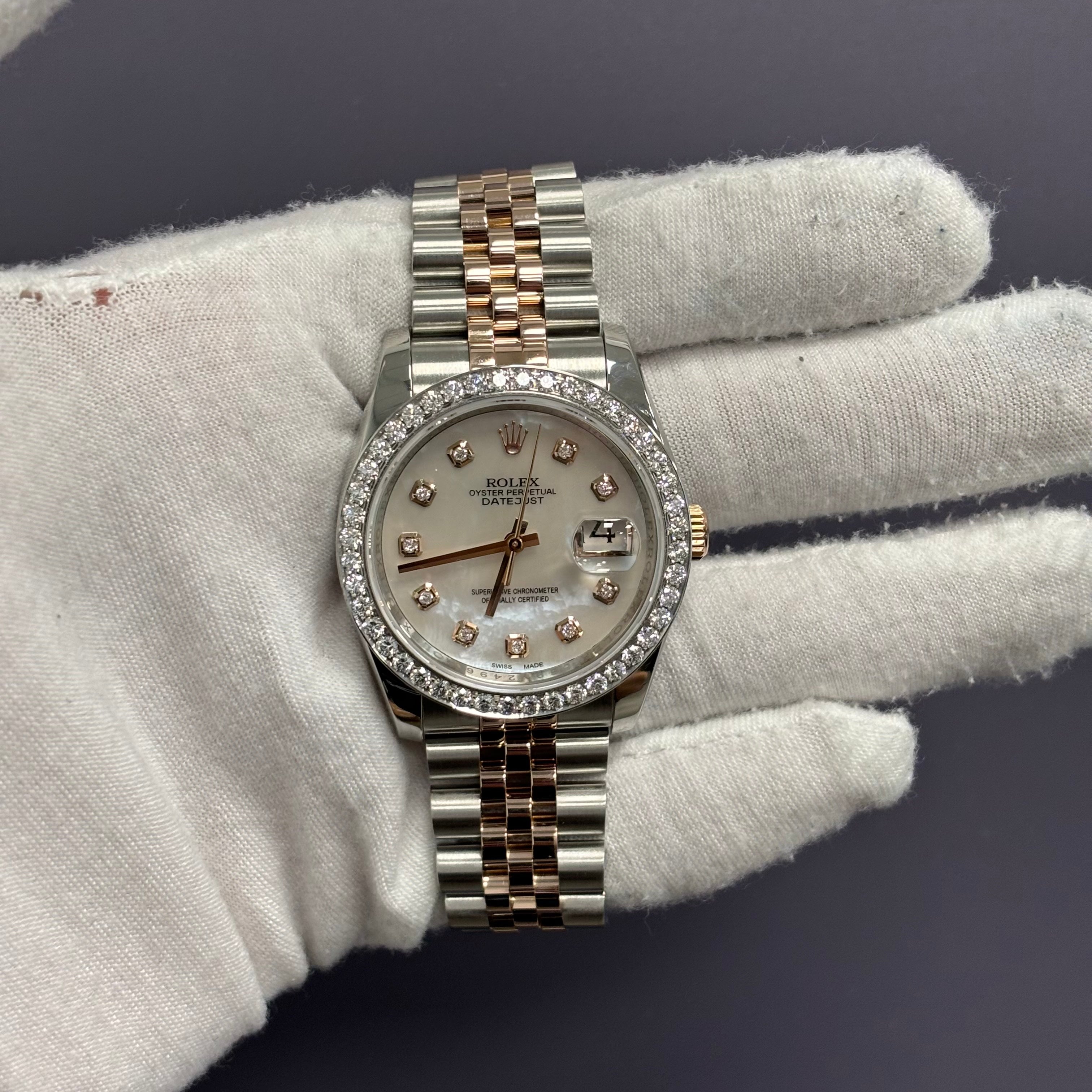 Rolex Datejust 36mm MOP Dial Watch Ref# 116231 - Happy Jewelers Fine Jewelry Lifetime Warranty