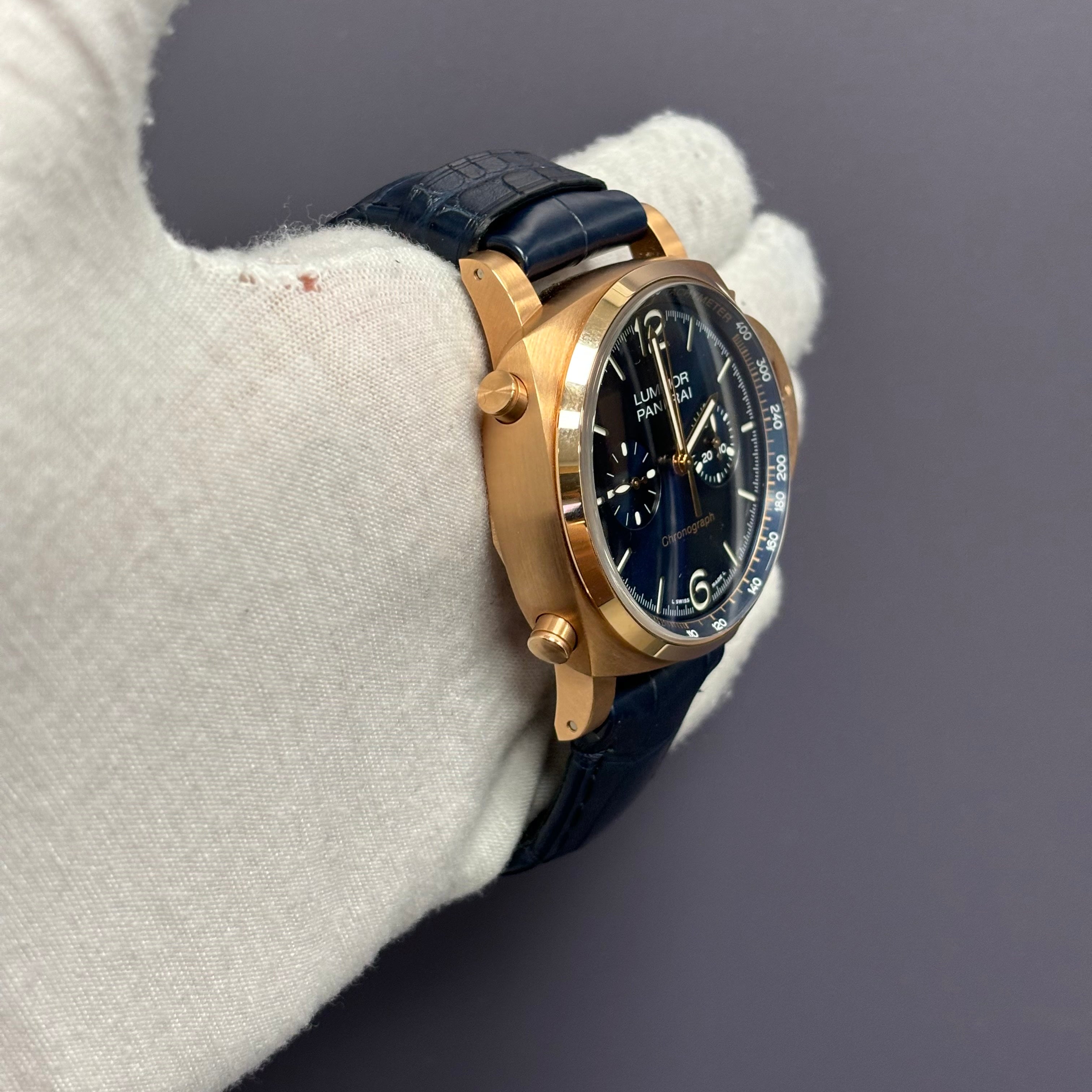 Panerai Luminor 44mm Black Dial Watch Ref# PAM01111 - Happy Jewelers Fine Jewelry Lifetime Warranty