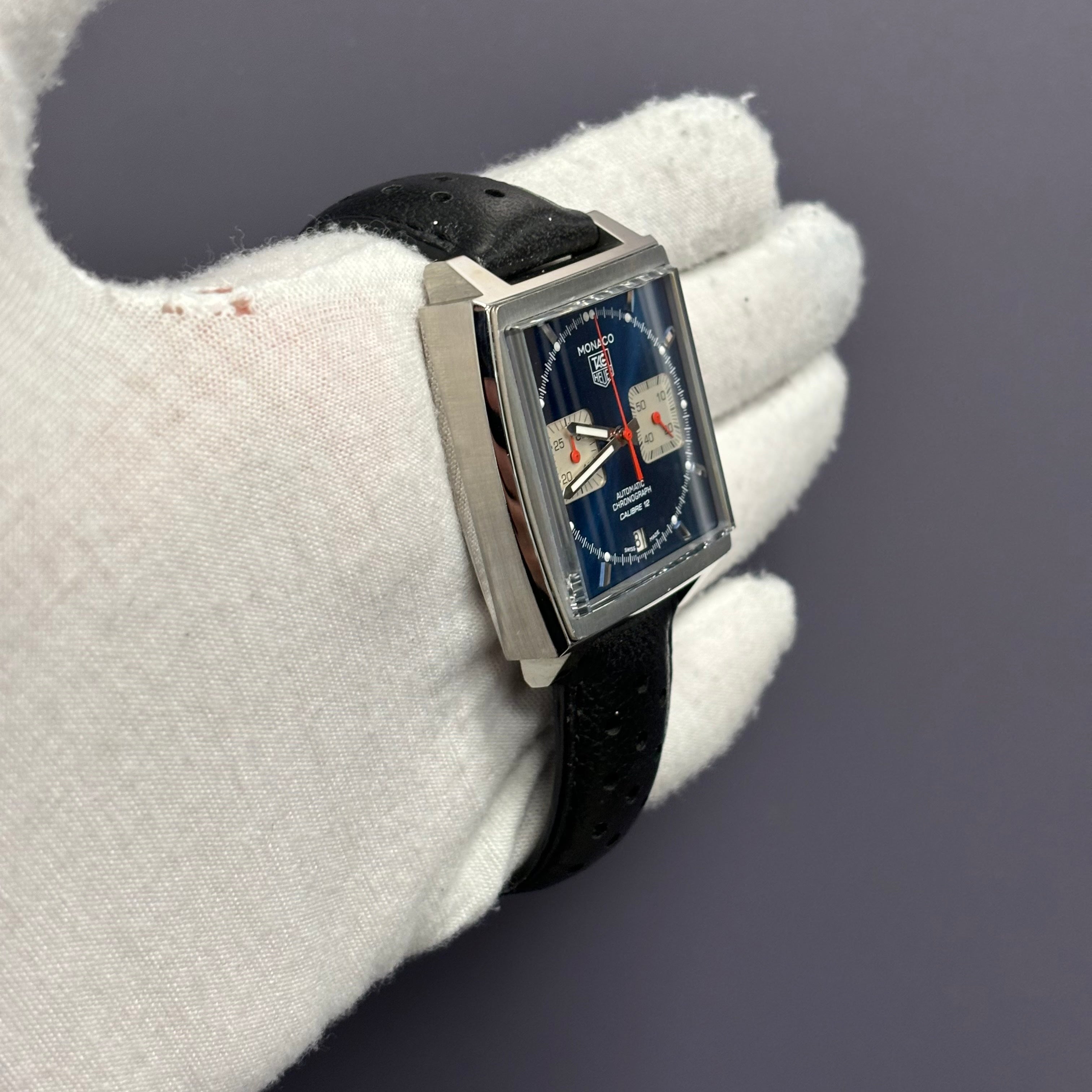 Tag Heuer Monaco 39mm Blue Dial Watch Ref# CAW2111 - Happy Jewelers Fine Jewelry Lifetime Warranty