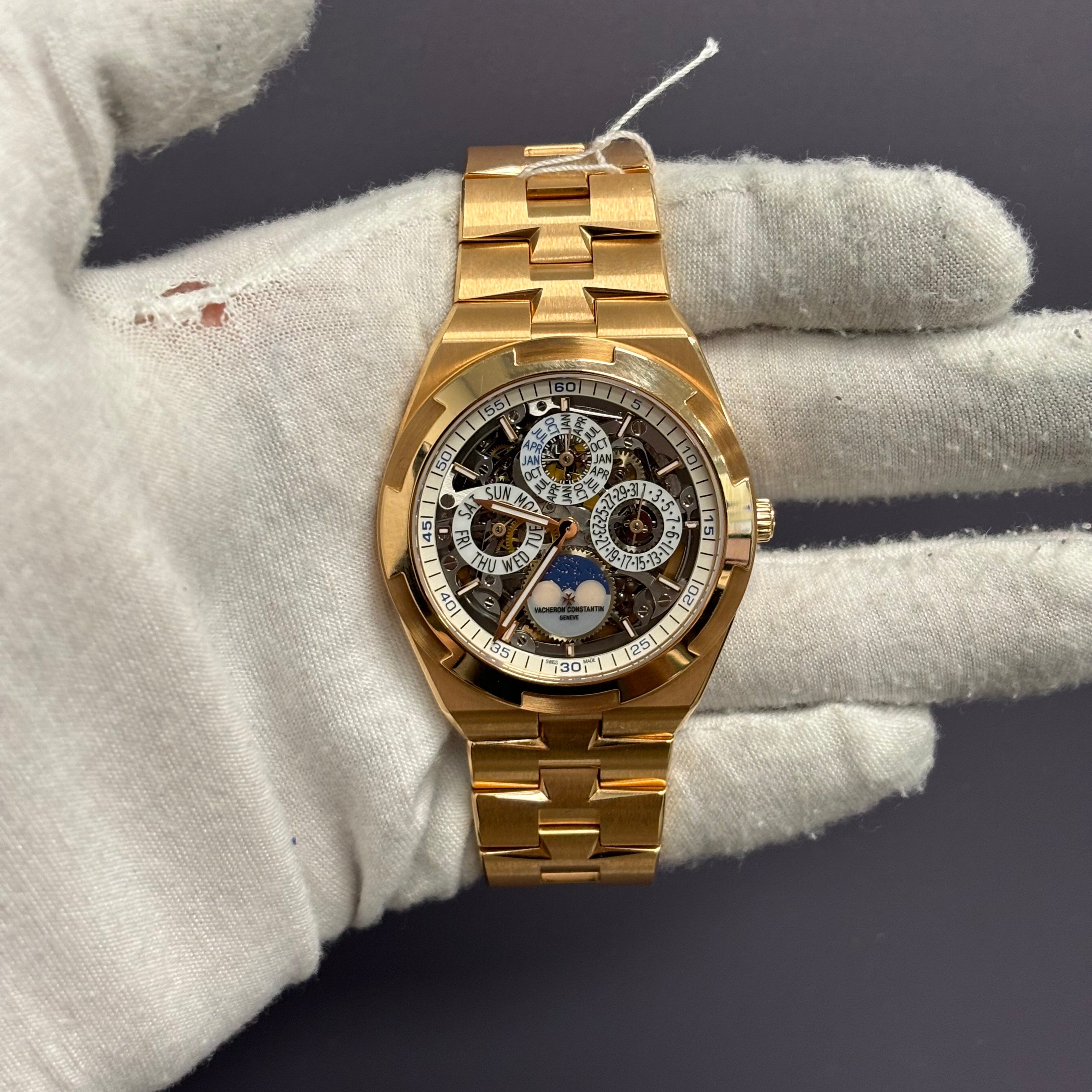 Vacheron Constantin Overseas 41.5mm Openwork Dial Watch Ref# 4300V/120R-B547 - Happy Jewelers Fine Jewelry Lifetime Warranty