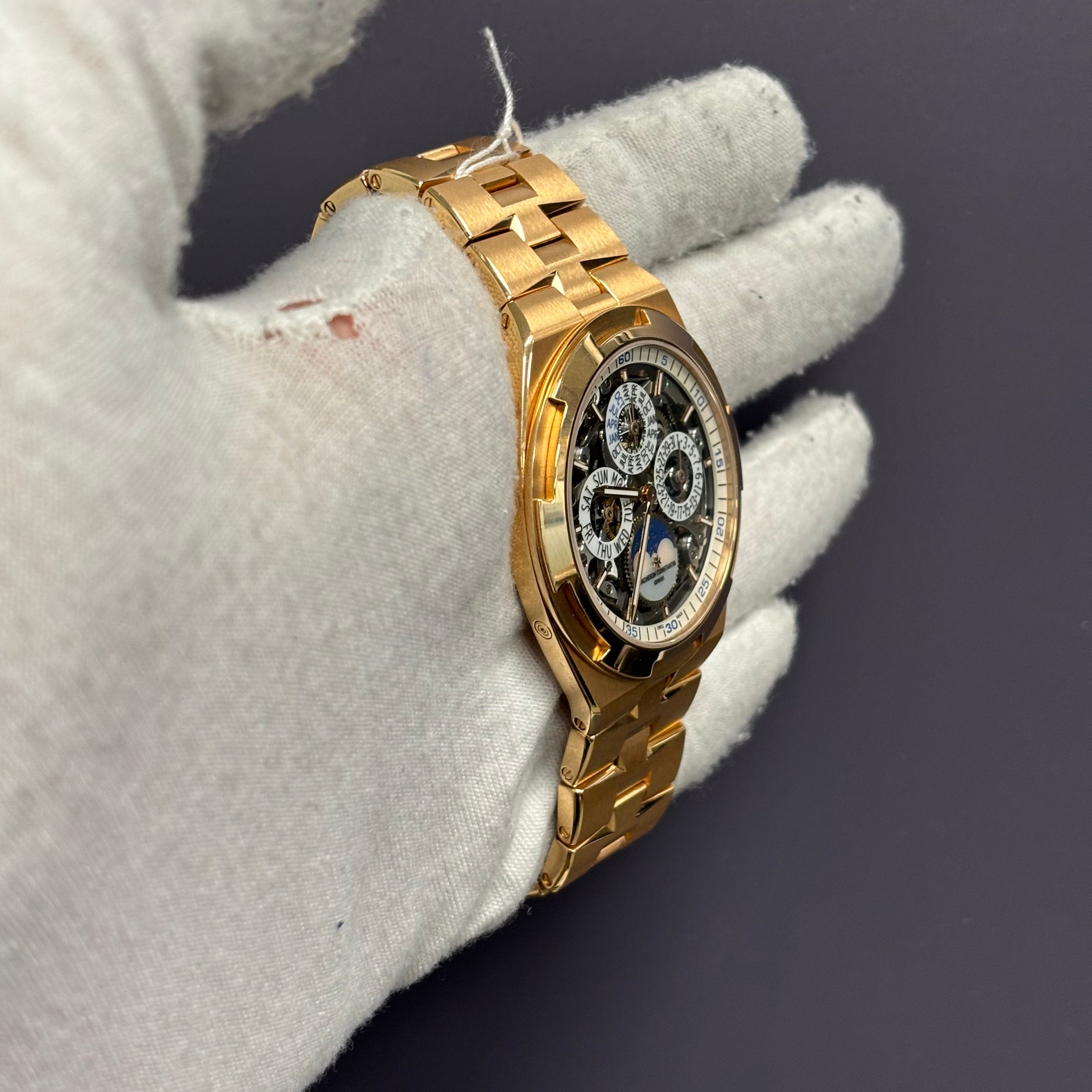 Vacheron Constantin Overseas 41.5mm Openwork Dial Watch Ref# 4300V/120R-B547 - Happy Jewelers Fine Jewelry Lifetime Warranty