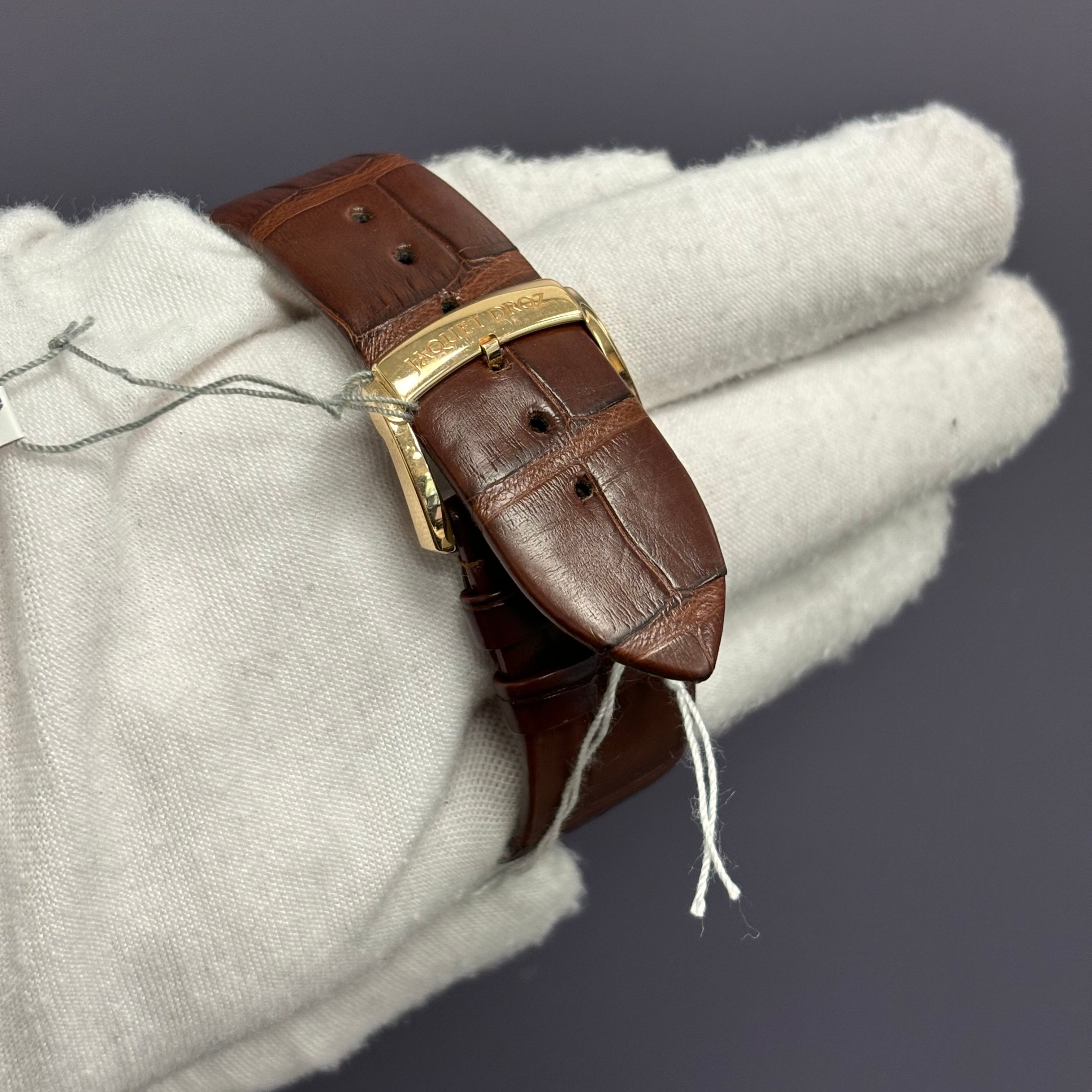 Jaquet Droz Atelier Petite Heure American Eagle 43mm White Dial Ref# J005033212 - Happy Jewelers Fine Jewelry Lifetime Warranty