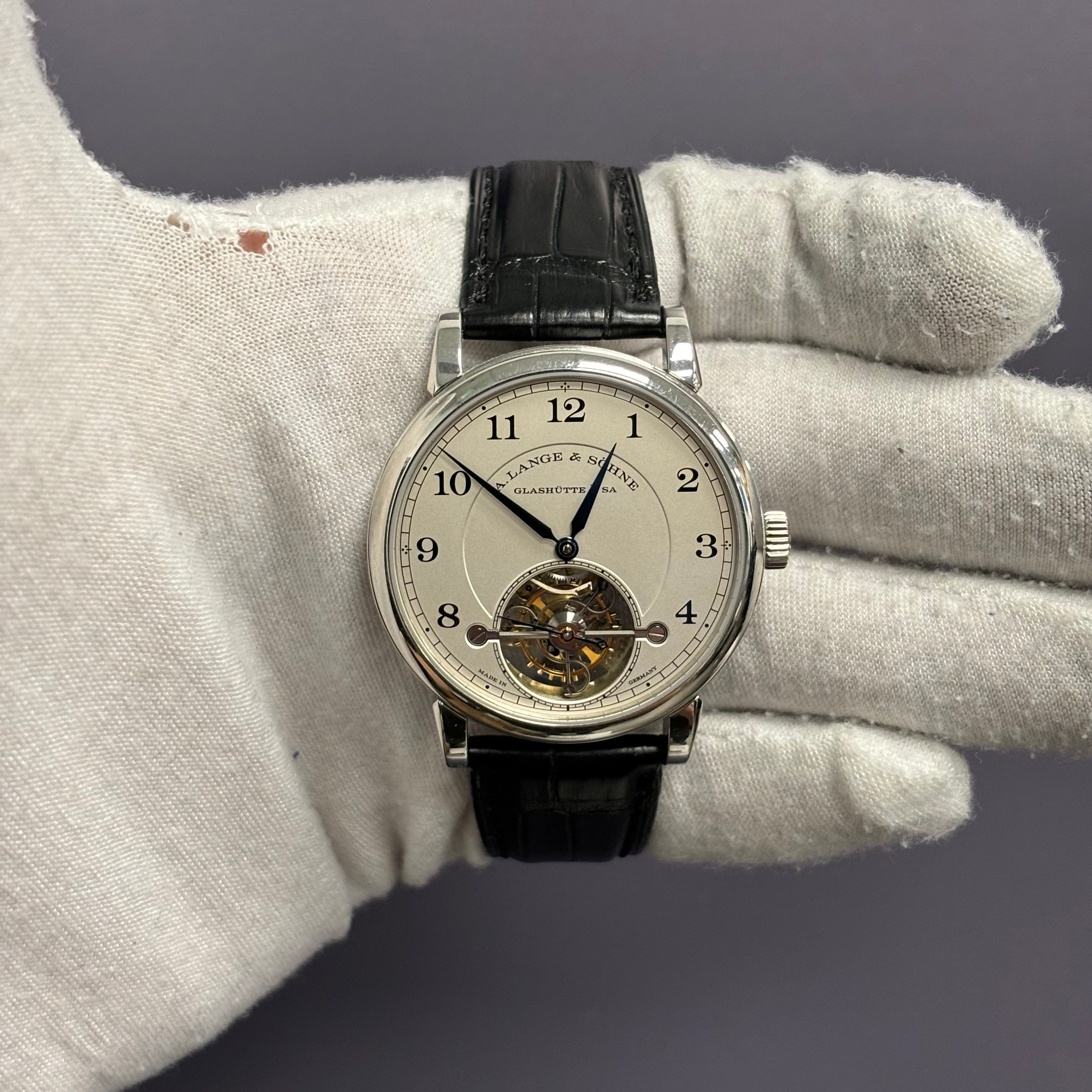 A. Lange & Sohne 1815 39.5mm White Dial Watch Ref# 730.025 - Happy Jewelers Fine Jewelry Lifetime Warranty