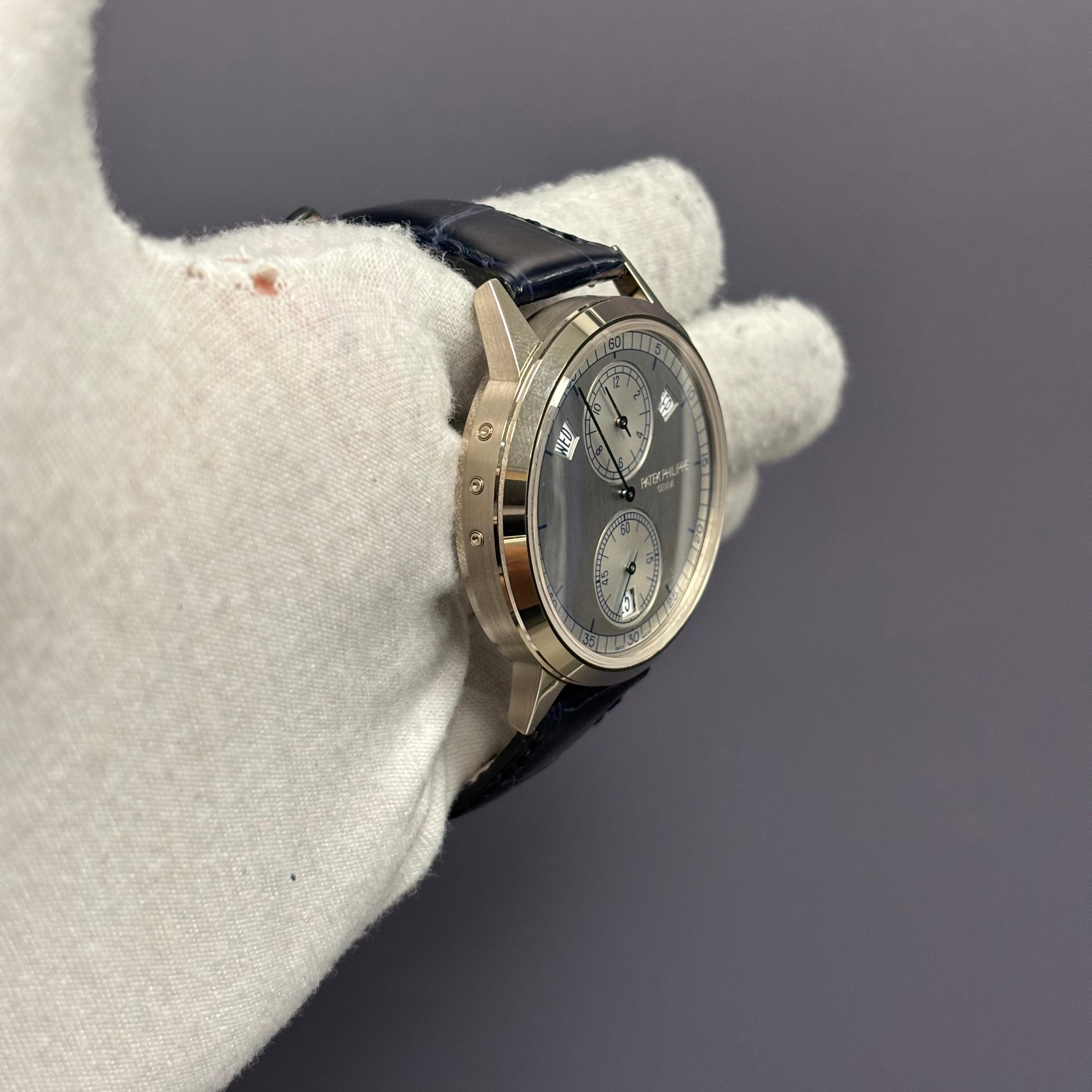 Patek Philippe Calatrava 40.5mm Silver Dial Watch Ref# 5235G-001 - Happy Jewelers Fine Jewelry Lifetime Warranty