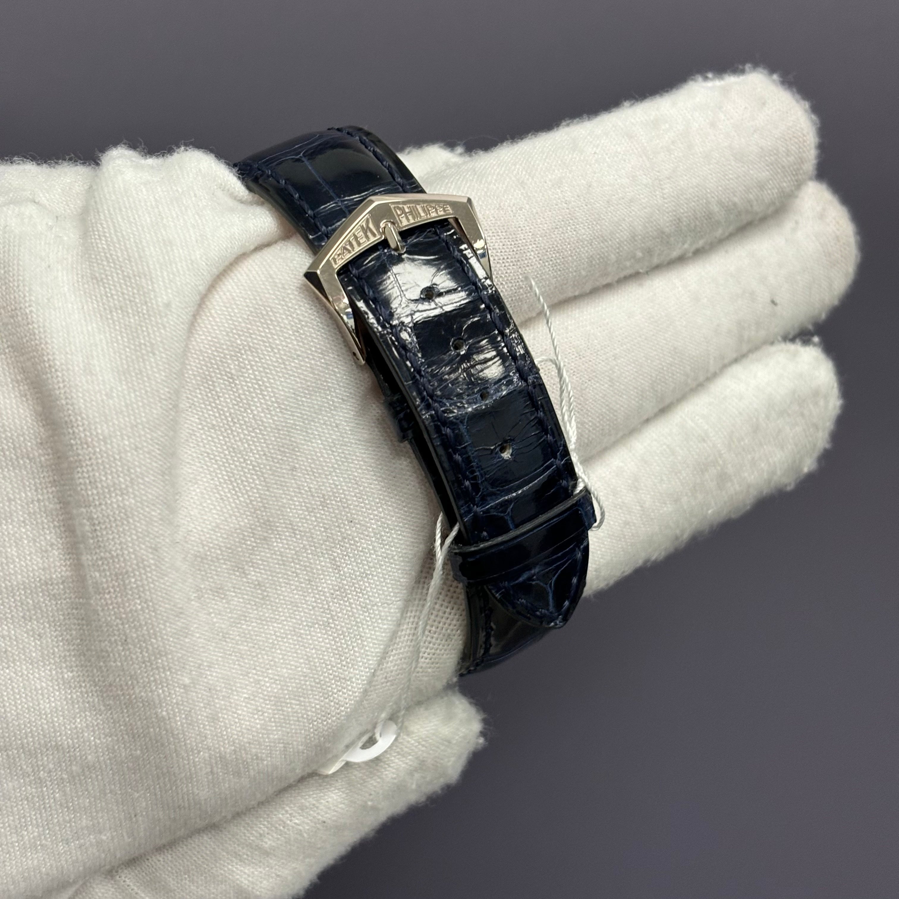 Patek Philippe Calatrava 40.5mm Silver Dial Watch Ref# 5235G-001 - Happy Jewelers Fine Jewelry Lifetime Warranty