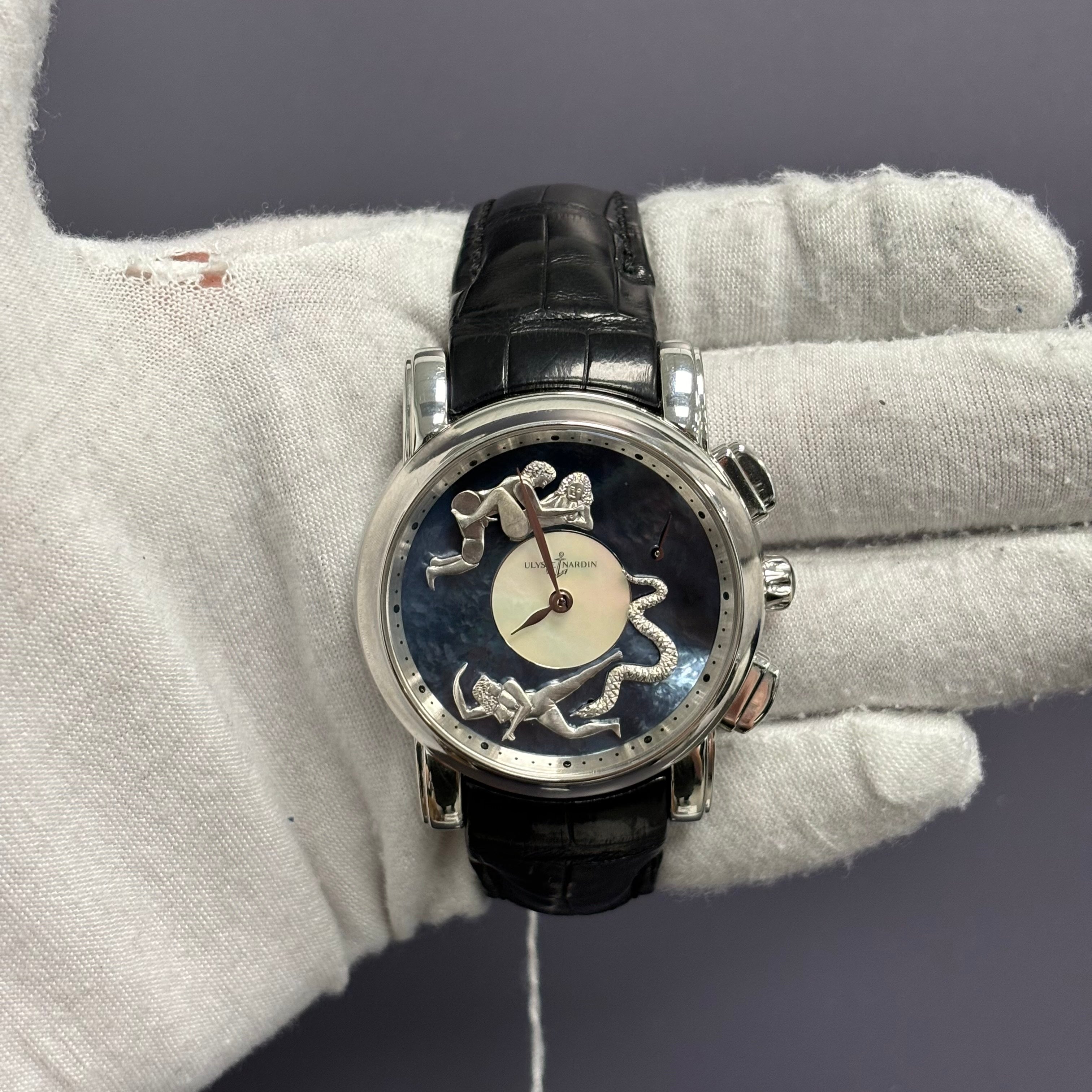 Ulysse Nardin San Marco 42mm MOP Dial Watch Ref# 769-80 - Happy Jewelers Fine Jewelry Lifetime Warranty