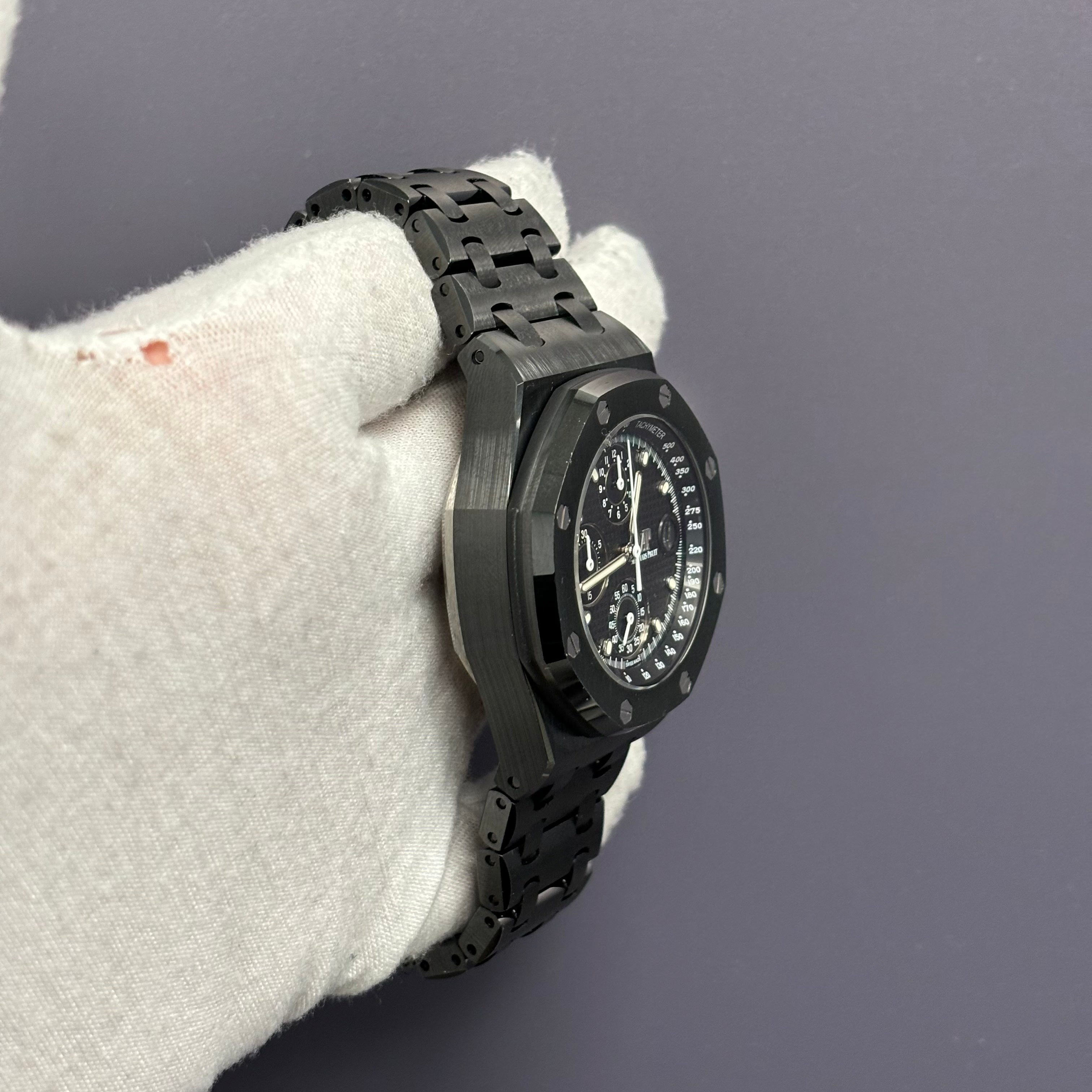 Audemars Piguet Royal Oak 42mm Black Dial Watch Ref# 26238CE.OO.1300CE.01 - Happy Jewelers Fine Jewelry Lifetime Warranty