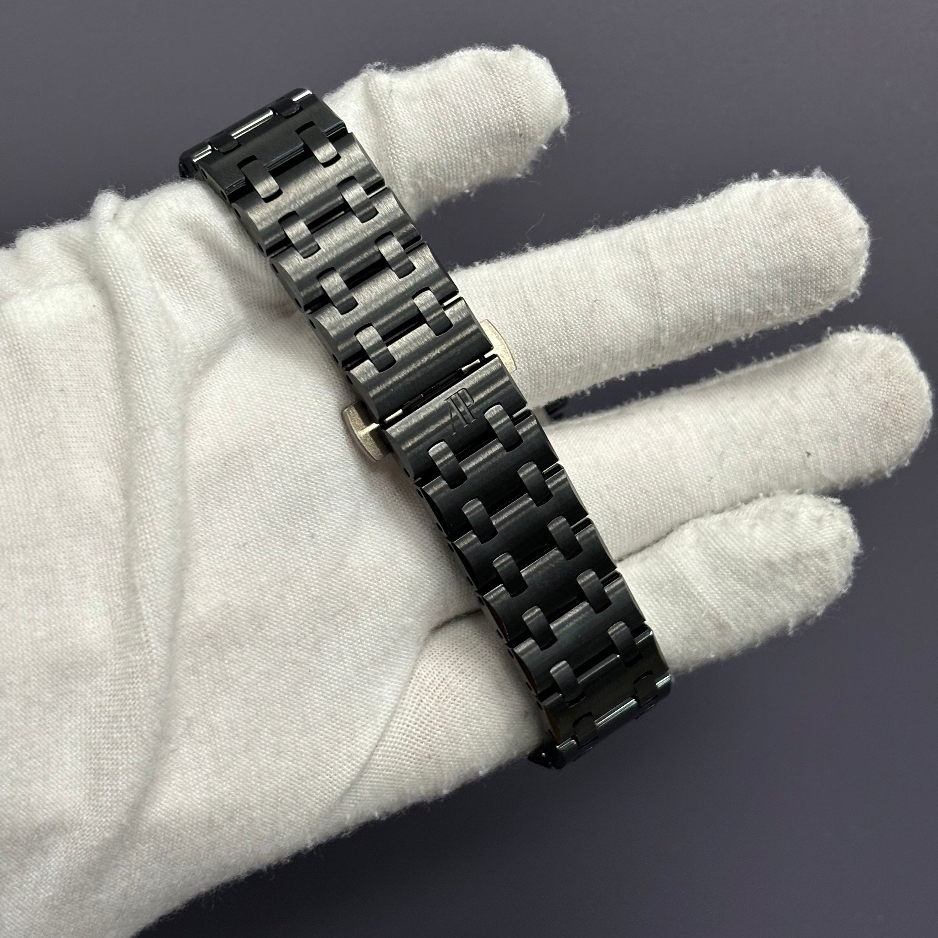 Audemars Piguet Royal Oak 42mm Black Dial Watch Ref# 26238CE.OO.1300CE.01 - Happy Jewelers Fine Jewelry Lifetime Warranty