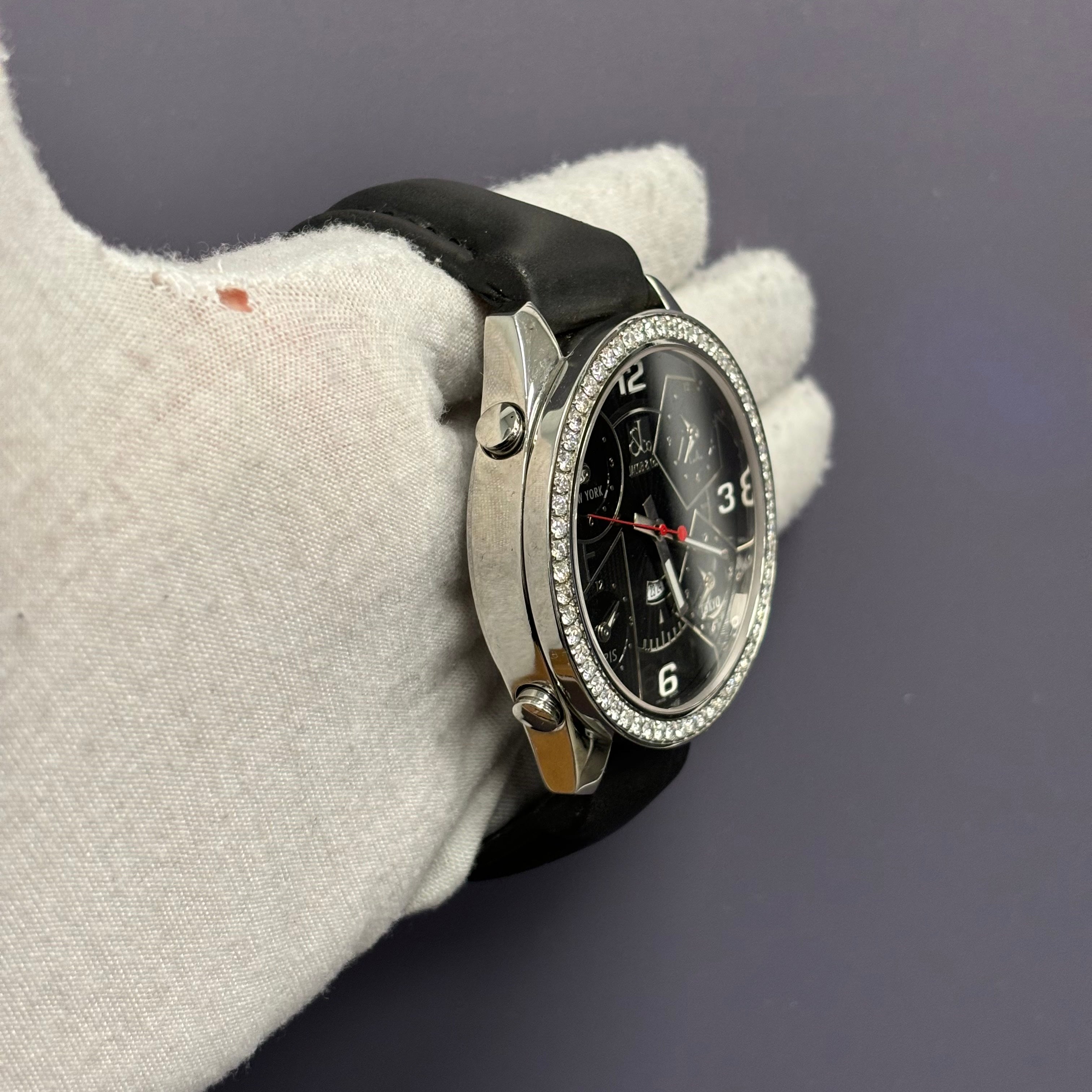 Jacob & Co. Five Time Zone 46.5mm Black Dial Watch Ref# JCM-2 - Happy Jewelers Fine Jewelry Lifetime Warranty