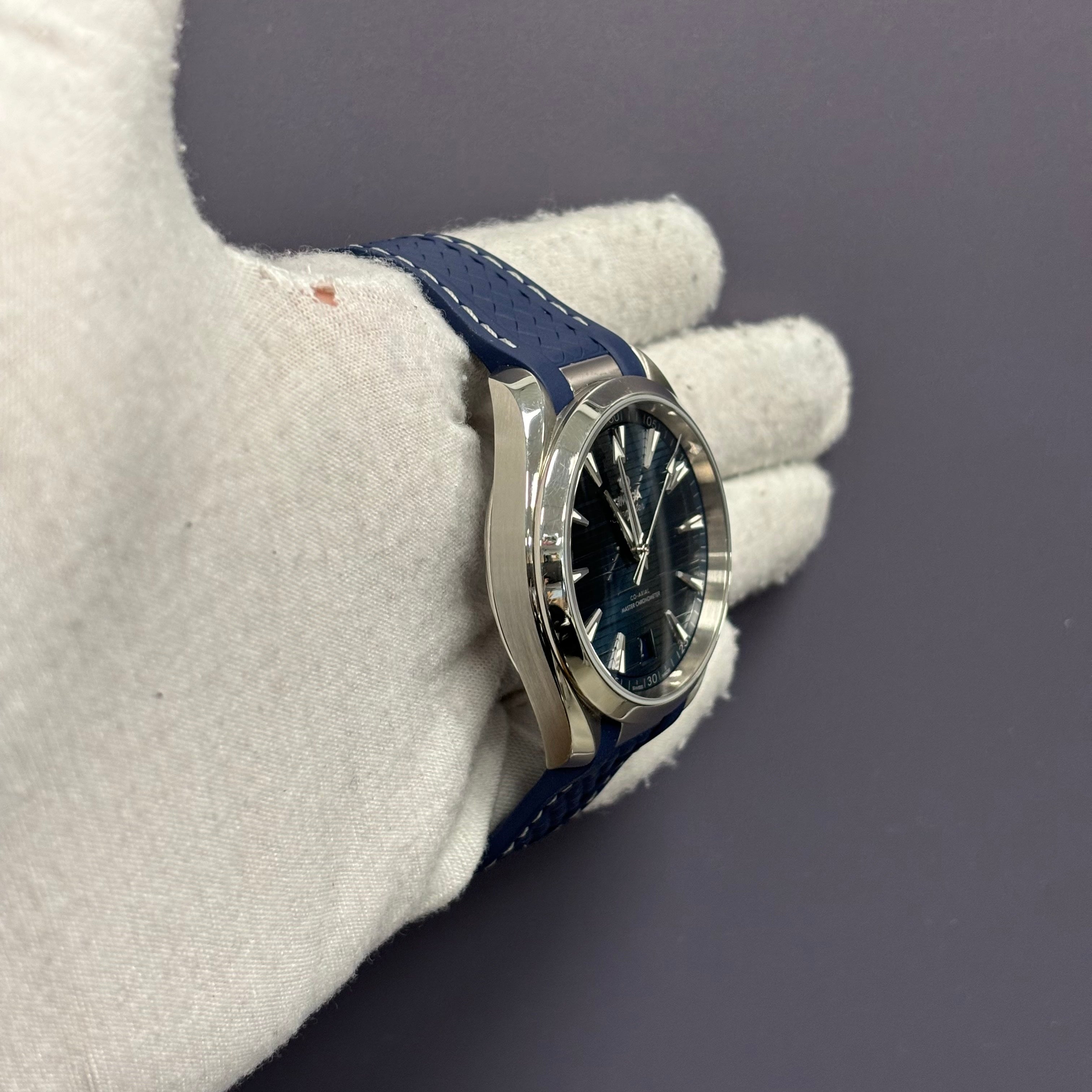 Omega Seamaster 41mm Blue Dial Watch Ref# 220.10.41.21.03.004 - Happy Jewelers Fine Jewelry Lifetime Warranty