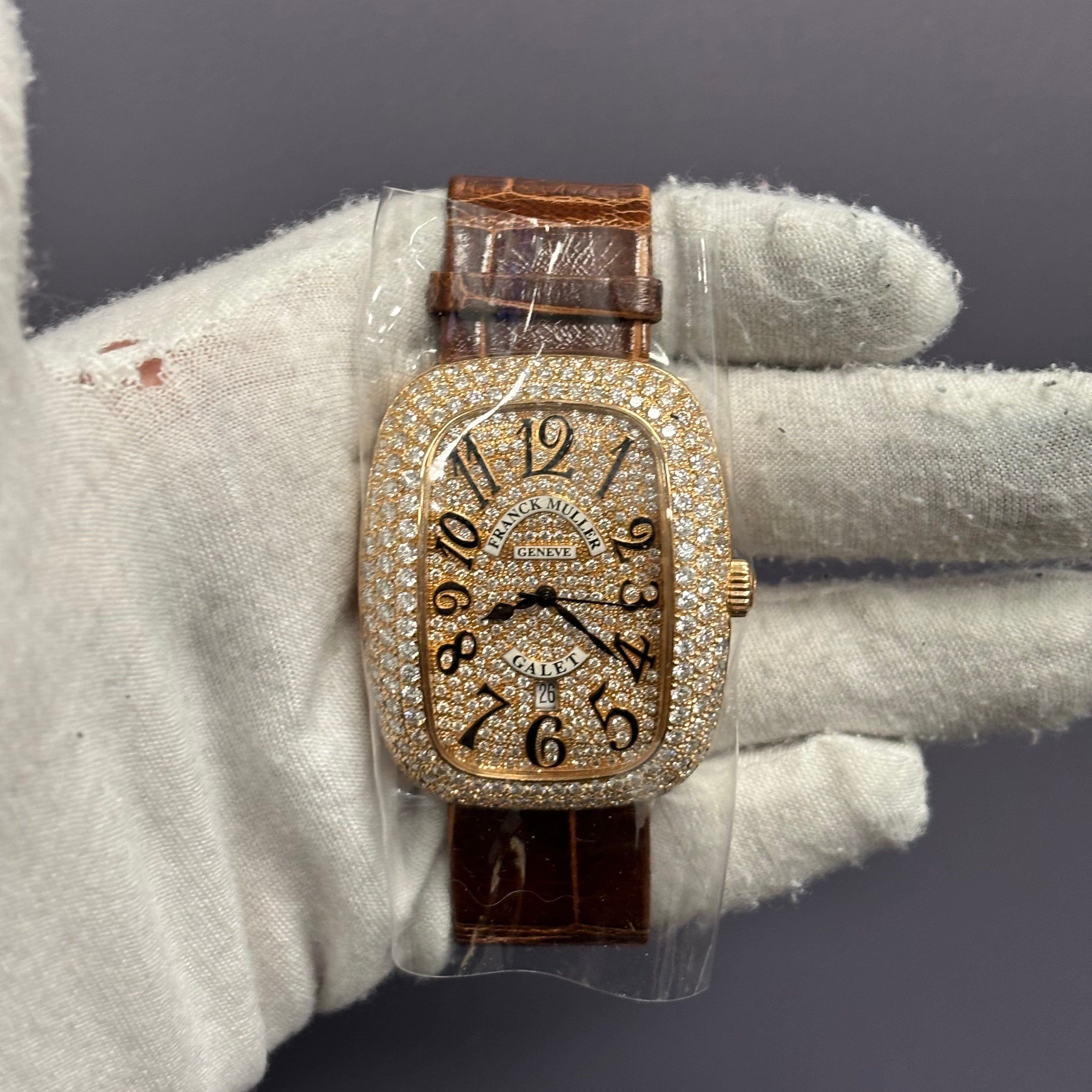 Franck Galet 37mm Pave Dial Watch Ref# 3000 H SC DT V D3 CD - Happy Jewelers Fine Jewelry Lifetime Warranty