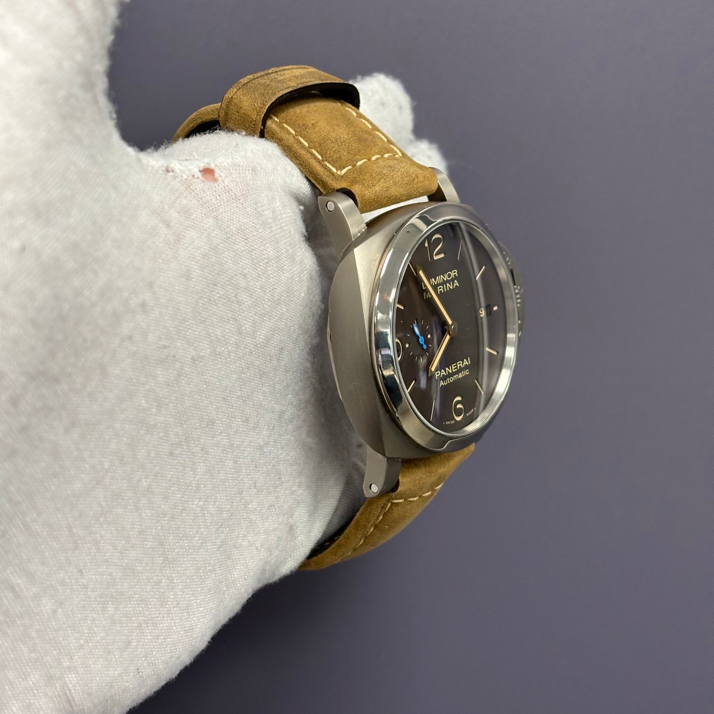 Panerai Luminor 44mm Black Dial Watch Ref# PAM01351 - Happy Jewelers Fine Jewelry Lifetime Warranty