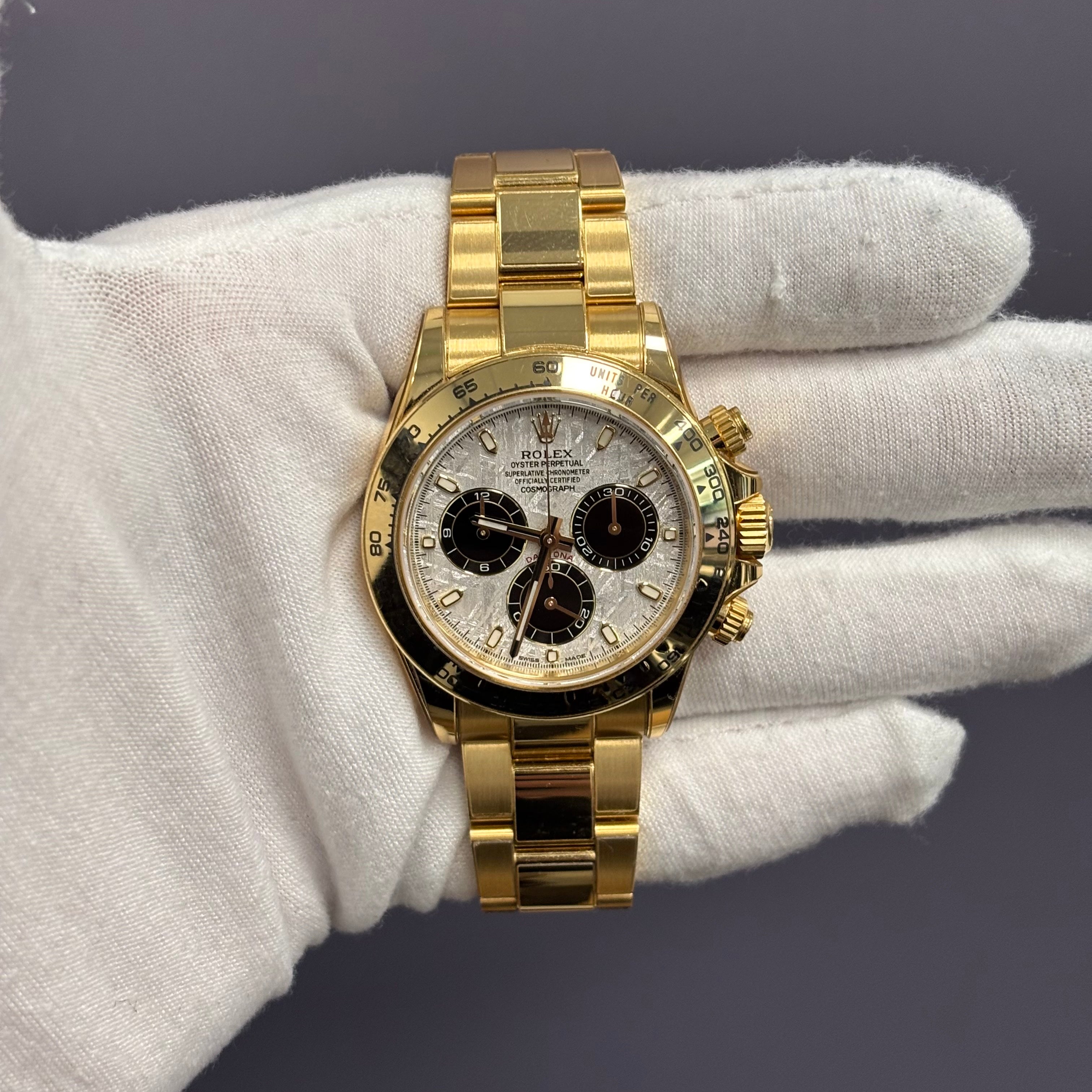Rolex Daytona 40mm Meteorite Dial Watch Ref# 116508 - Happy Jewelers Fine Jewelry Lifetime Warranty