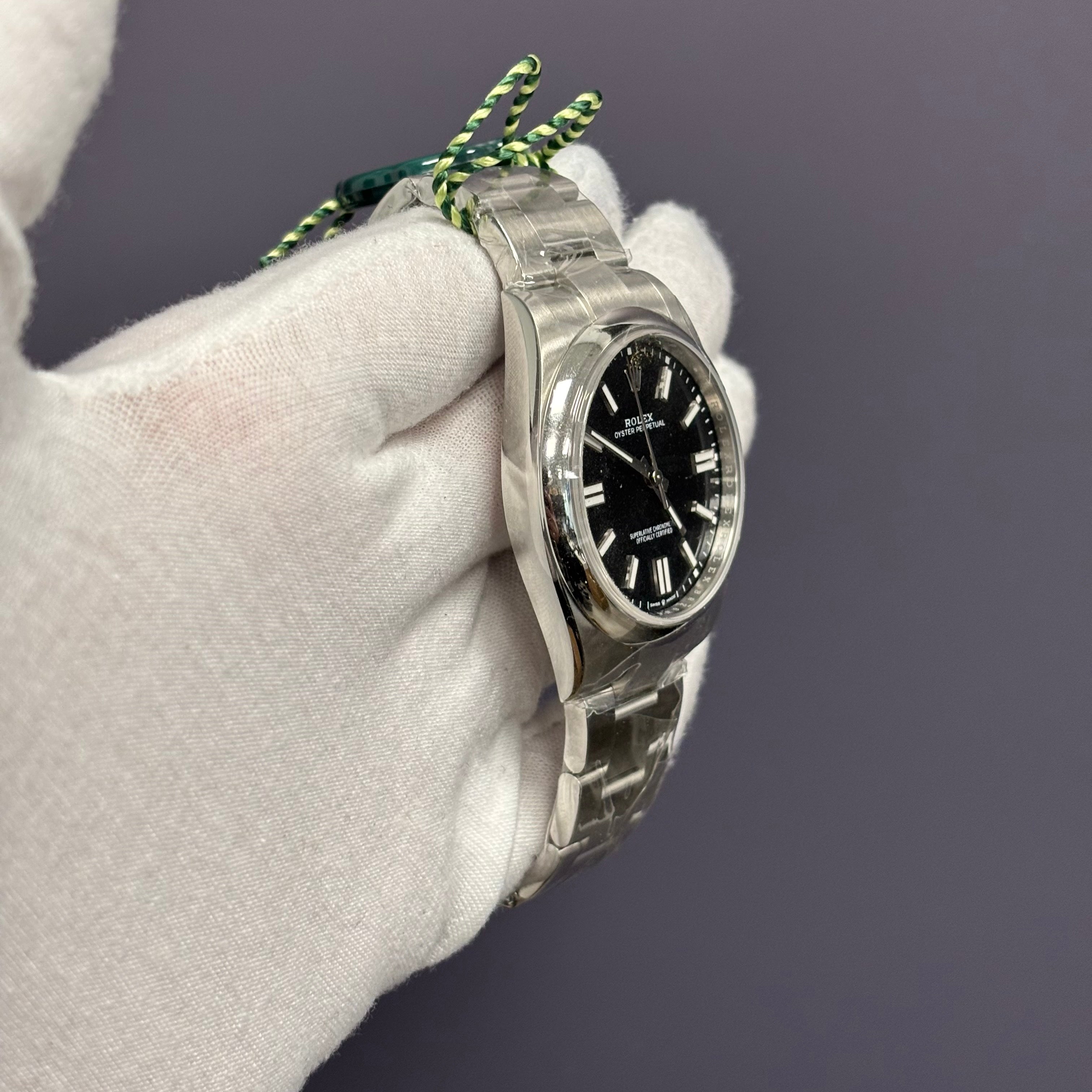 Rolex Oyster Perpetual 41mm Black Dial Watch Ref# 124300 - Happy Jewelers Fine Jewelry Lifetime Warranty