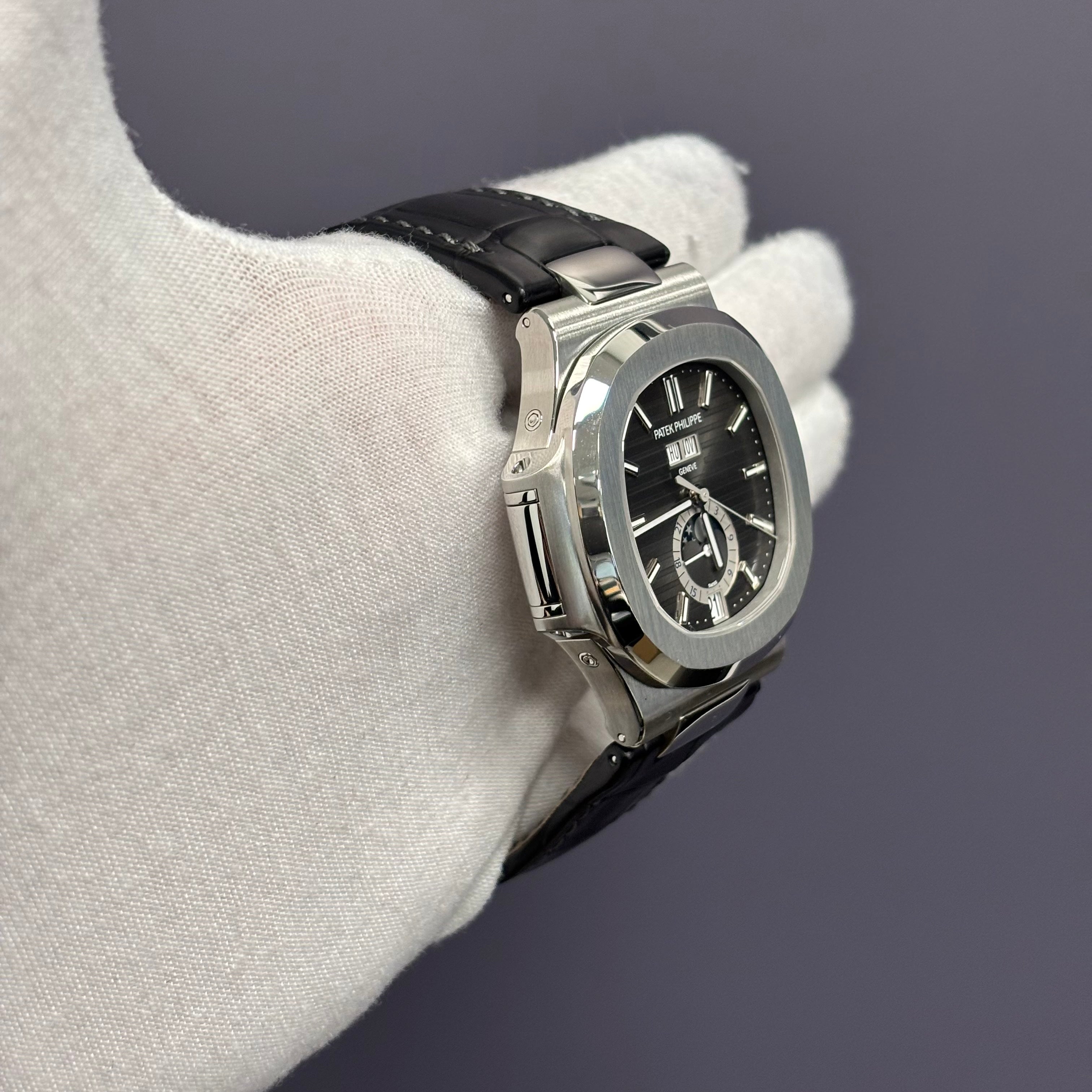 Patek Philippe Nautilus 40mm Grey Dial Watch Ref# 5726A-001 - Happy Jewelers Fine Jewelry Lifetime Warranty