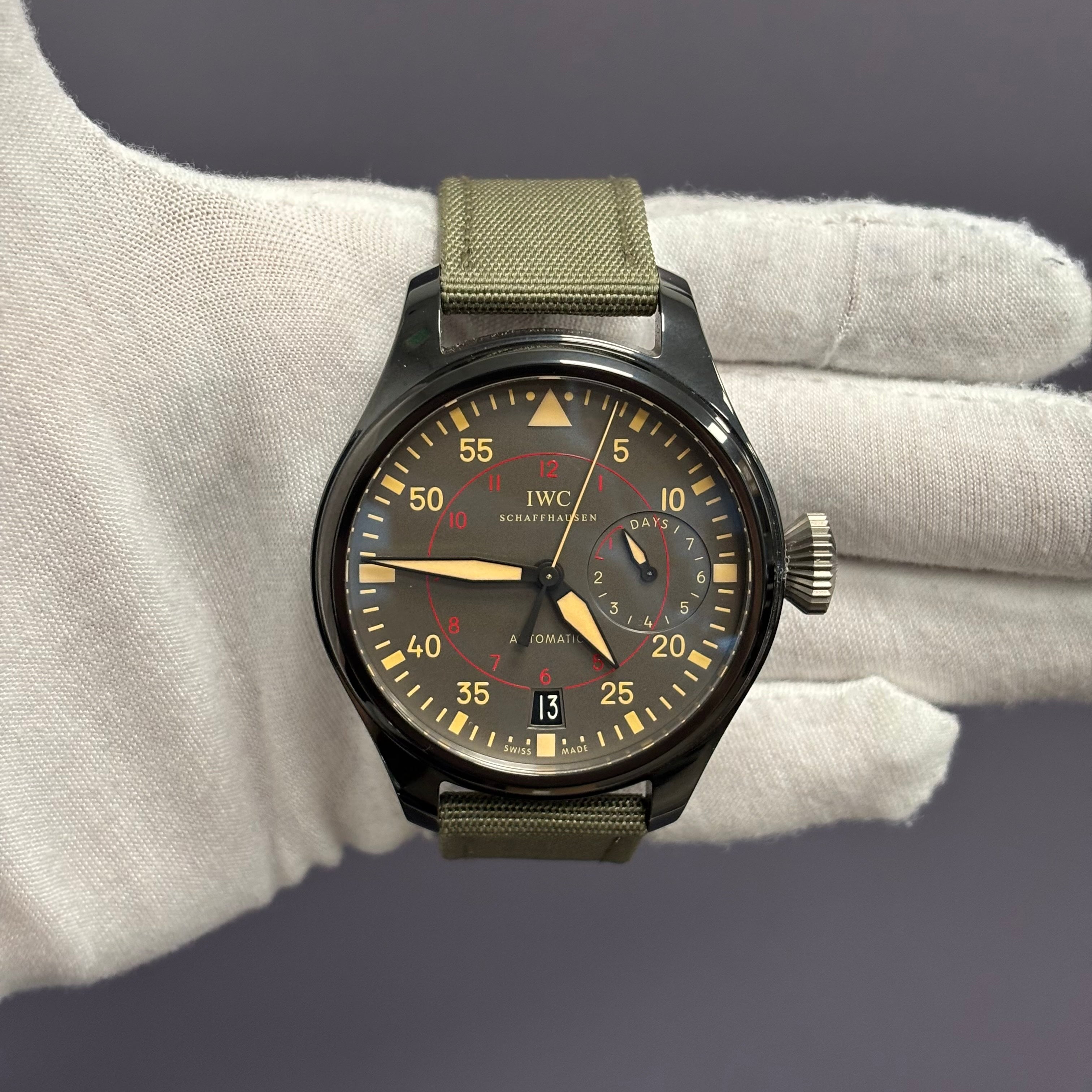 IWC Big Pilot 48mm Grey Dial Watch Ref# IW5029-02 - Happy Jewelers Fine Jewelry Lifetime Warranty