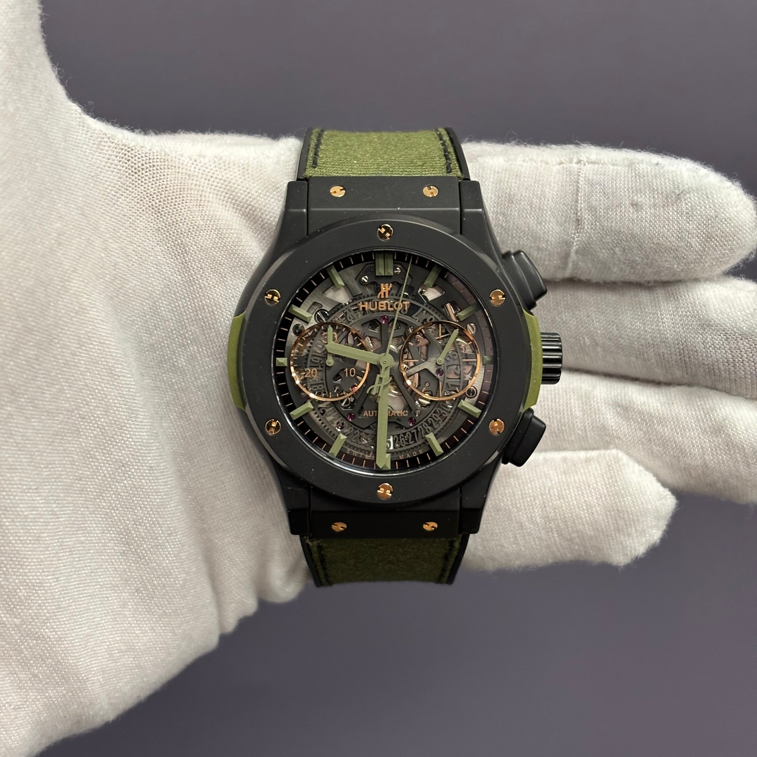 Hublot Classic Fusion 45mm Openwork Dial Watch Ref# 525.CI.0180.NR.HOW - Happy Jewelers Fine Jewelry Lifetime Warranty