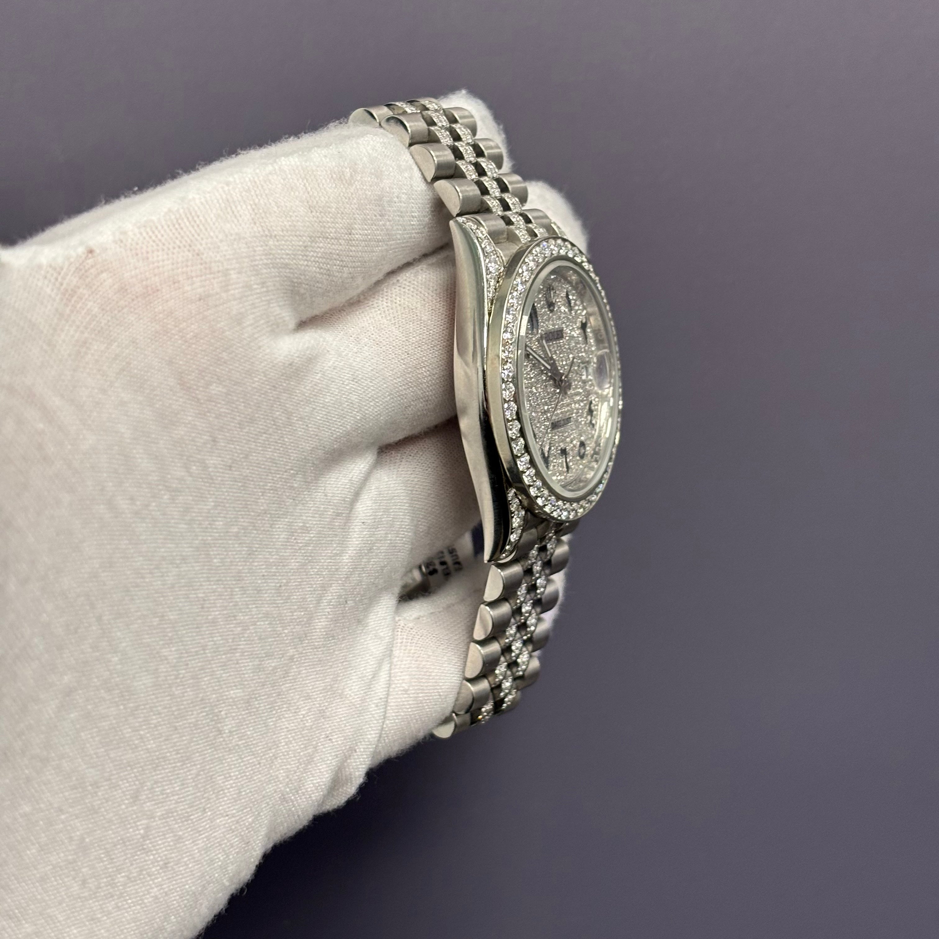 Rolex Datejust 41mm Pave Dial Watch Ref# 126300 - Happy Jewelers Fine Jewelry Lifetime Warranty