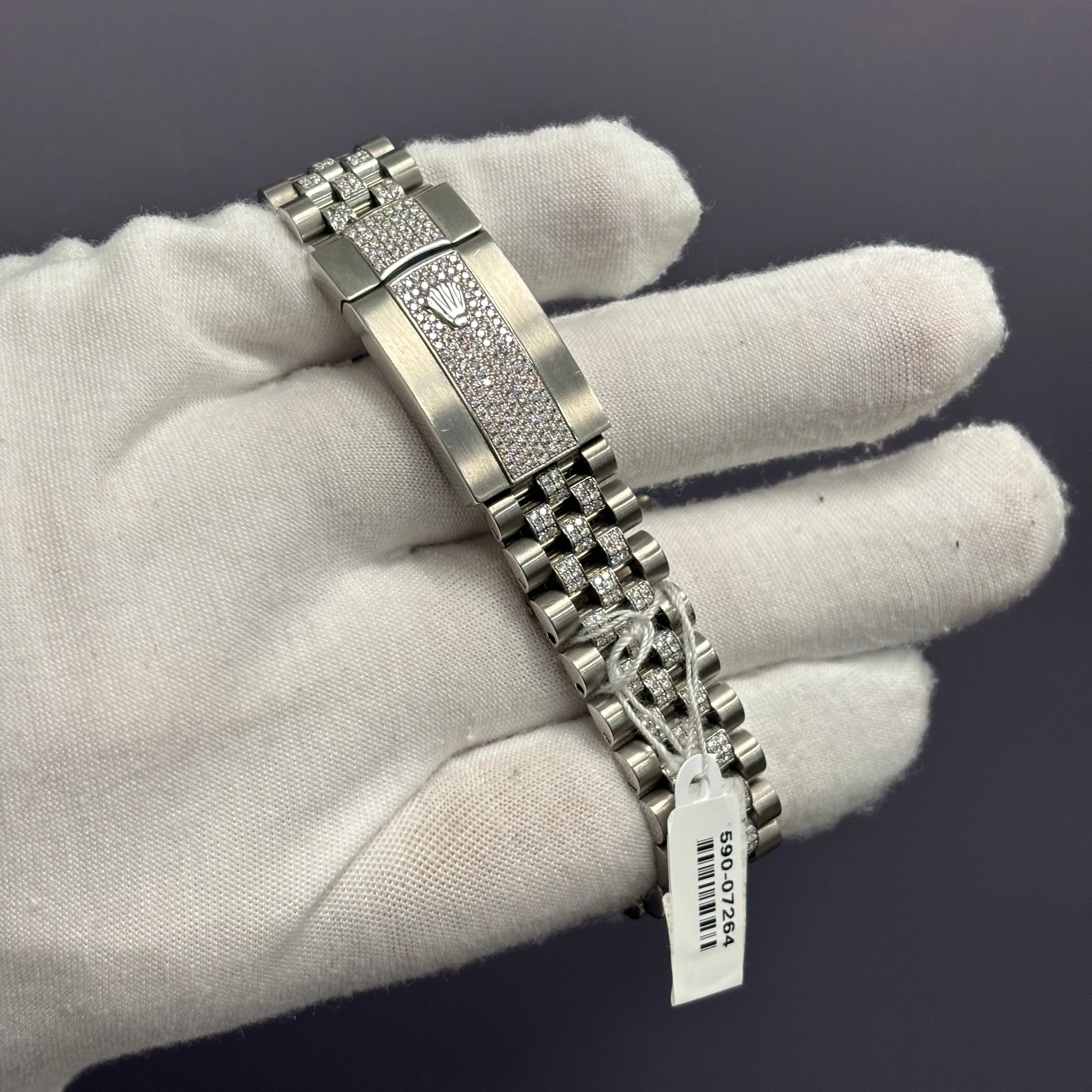 Rolex Datejust 41mm Pave Dial Watch Ref# 126300 - Happy Jewelers Fine Jewelry Lifetime Warranty