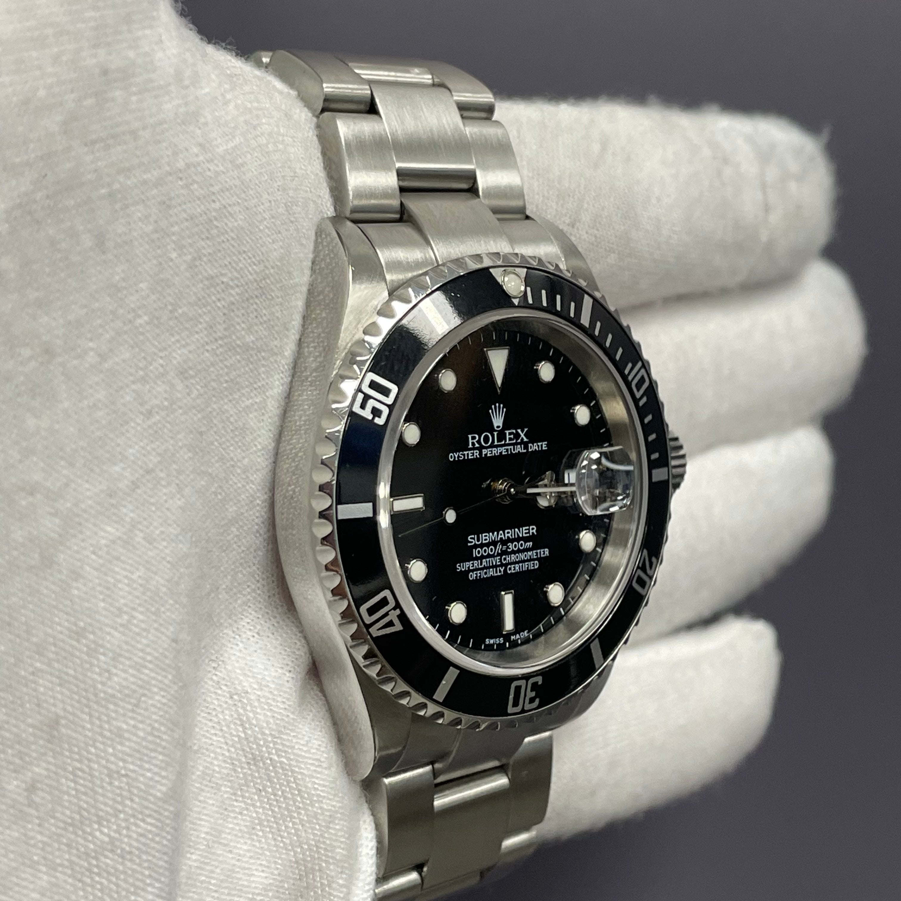 Rolex Submariner 40mm Black Dial Watch Ref# 16610LN - Happy Jewelers Fine Jewelry Lifetime Warranty