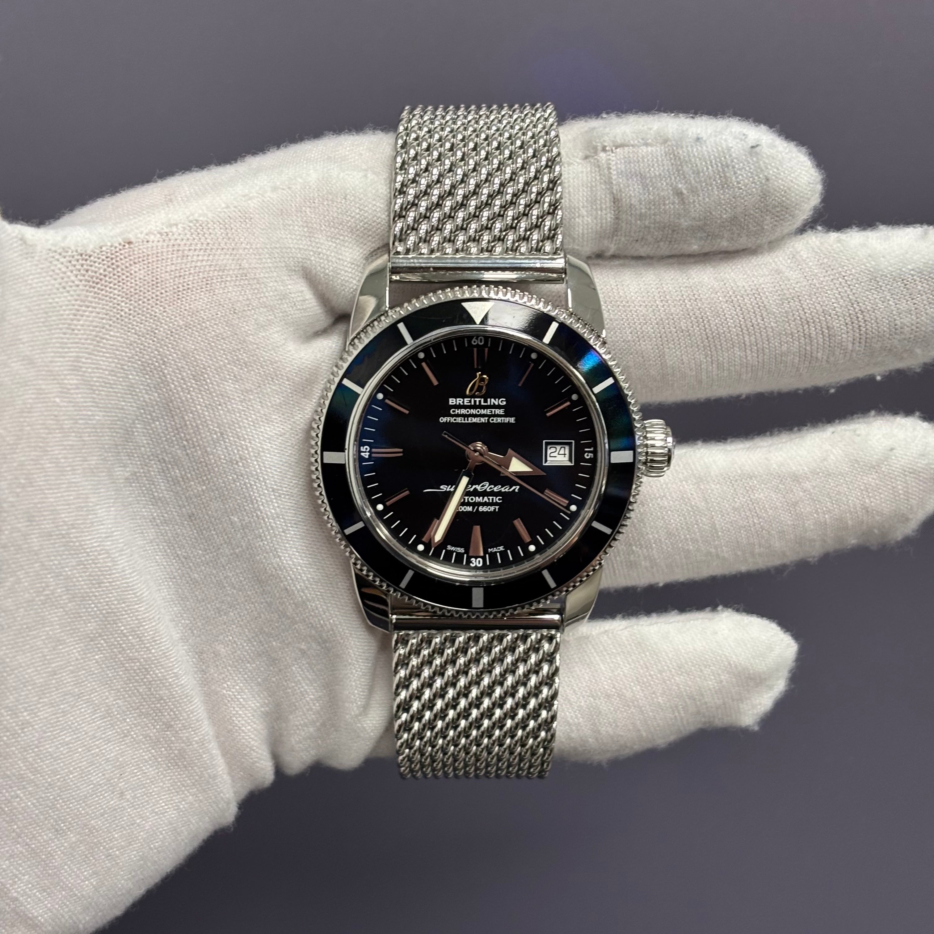 Breitling Superocean 42mm Black Dial Watch Ref# A1732124 - Happy Jewelers Fine Jewelry Lifetime Warranty