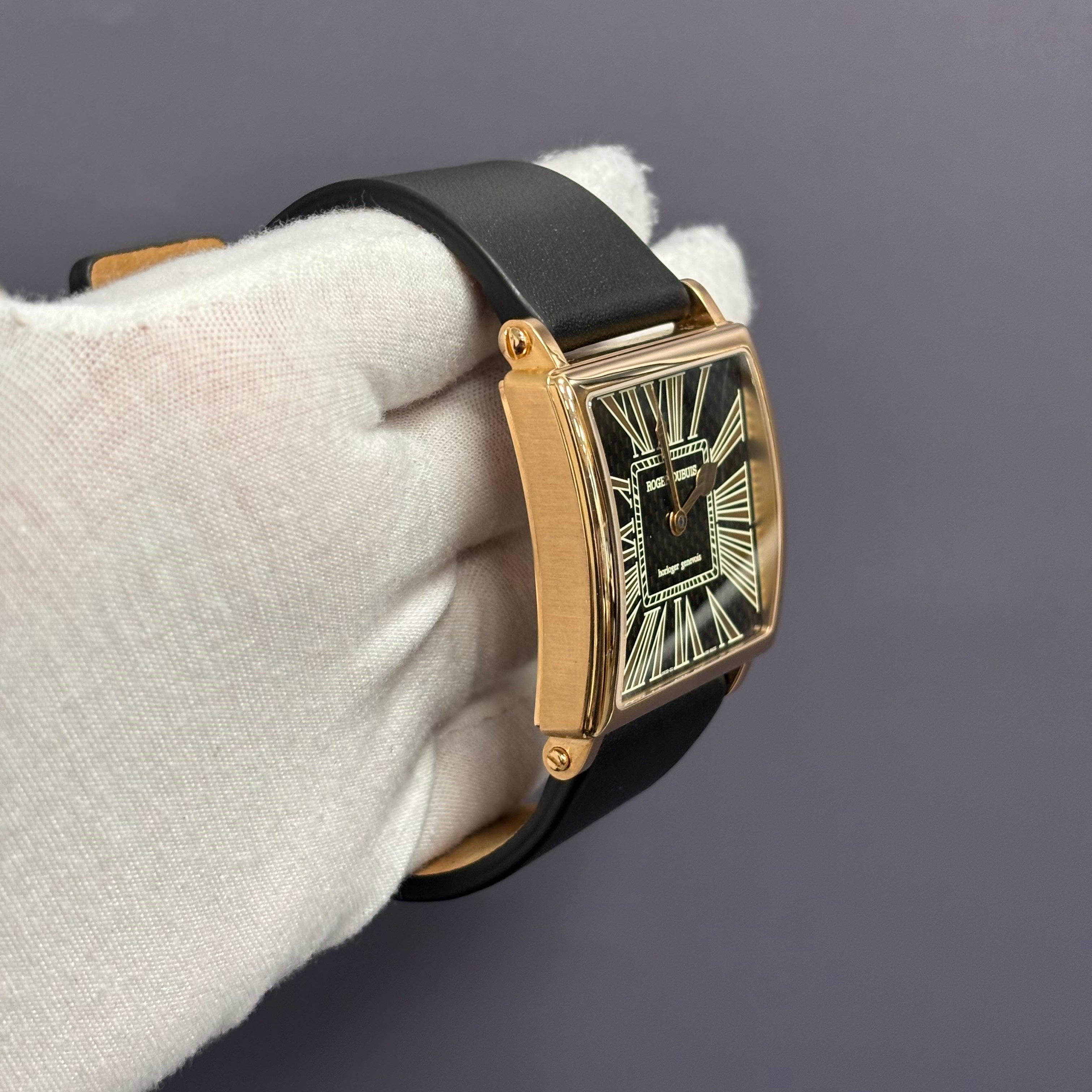 Roger Dubuis Golden Square 40mm Black Dial Watch Ref# G40 14 5 G99.72 - Happy Jewelers Fine Jewelry Lifetime Warranty