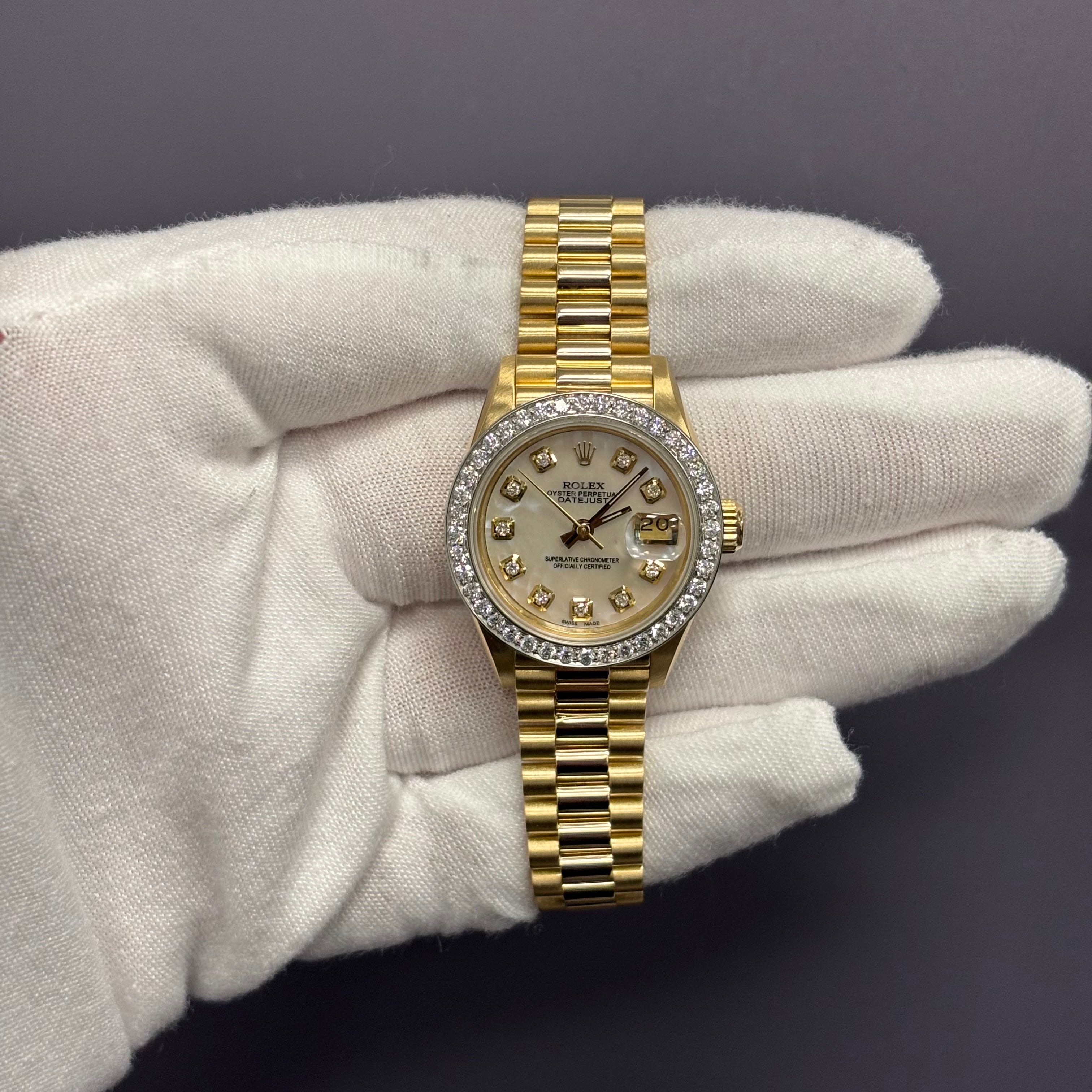 Rolex Datejust 26mm MOP Watch Dial Watch Ref# 69178 - Happy Jewelers Fine Jewelry Lifetime Warranty