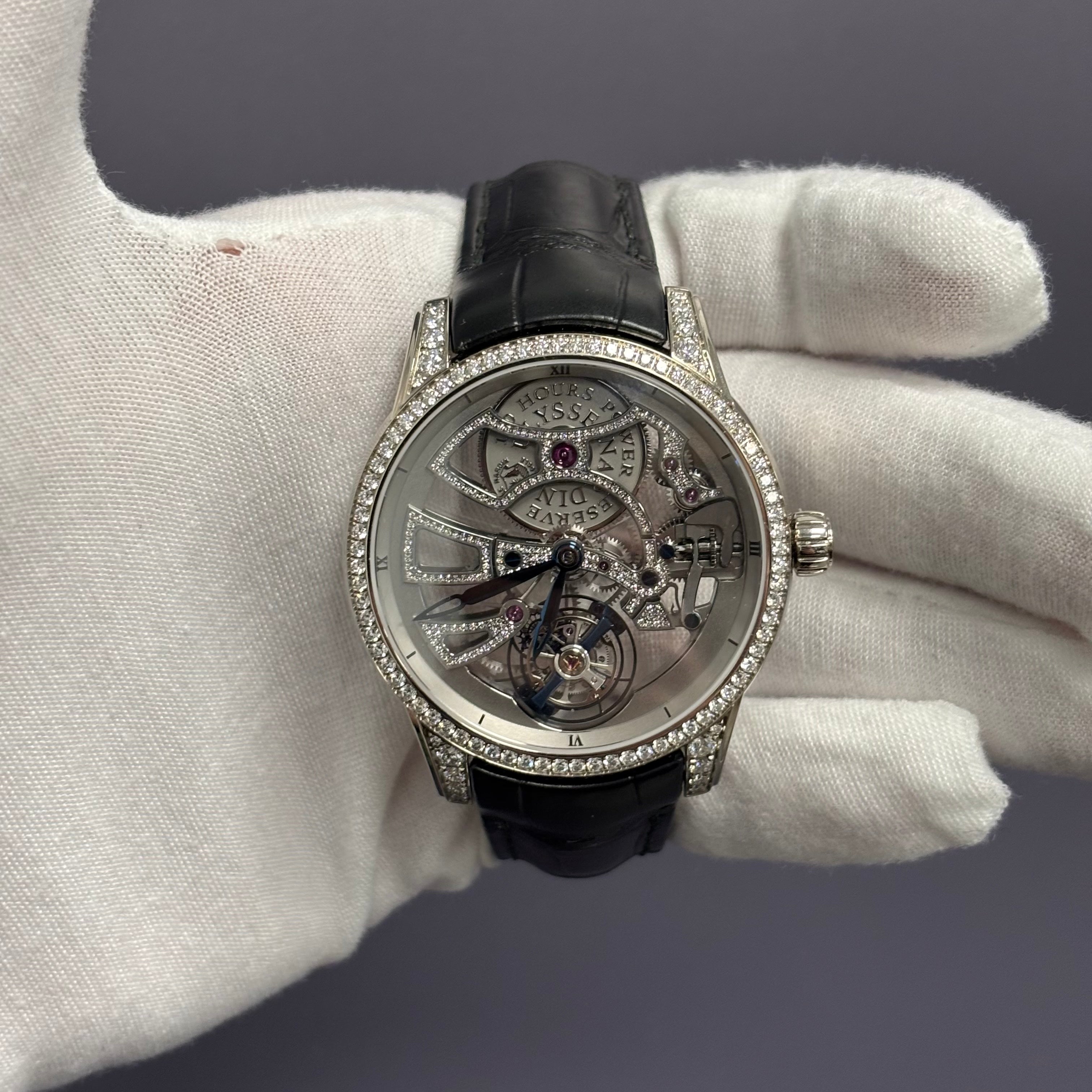 Harry Winston Classic 44mm Skeleton Dial Watch Ref# 1700-129BC - Happy Jewelers Fine Jewelry Lifetime Warranty