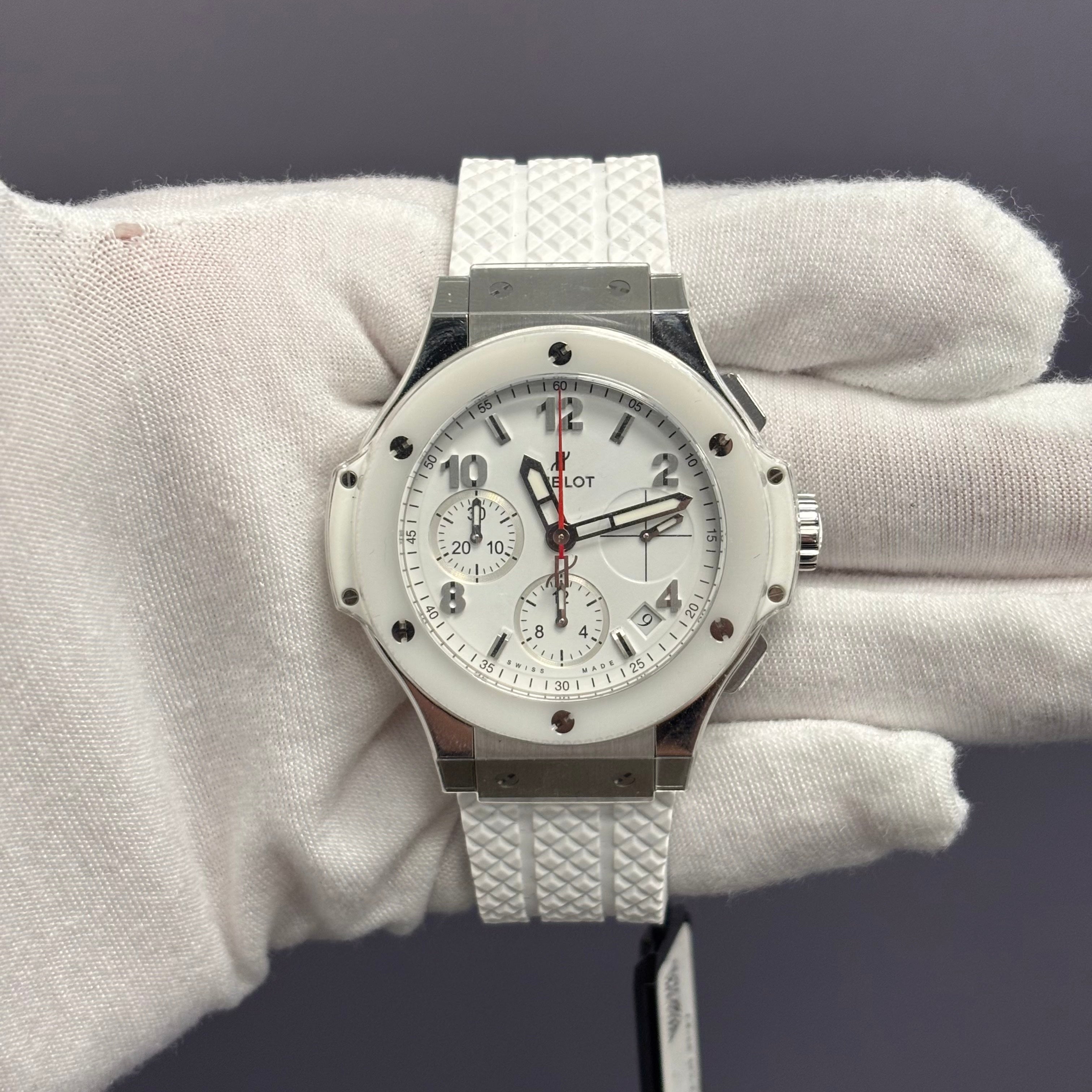 Hublot Big Bang 44mm White Dial Watch Ref# 342.SE.230.RW - Happy Jewelers Fine Jewelry Lifetime Warranty