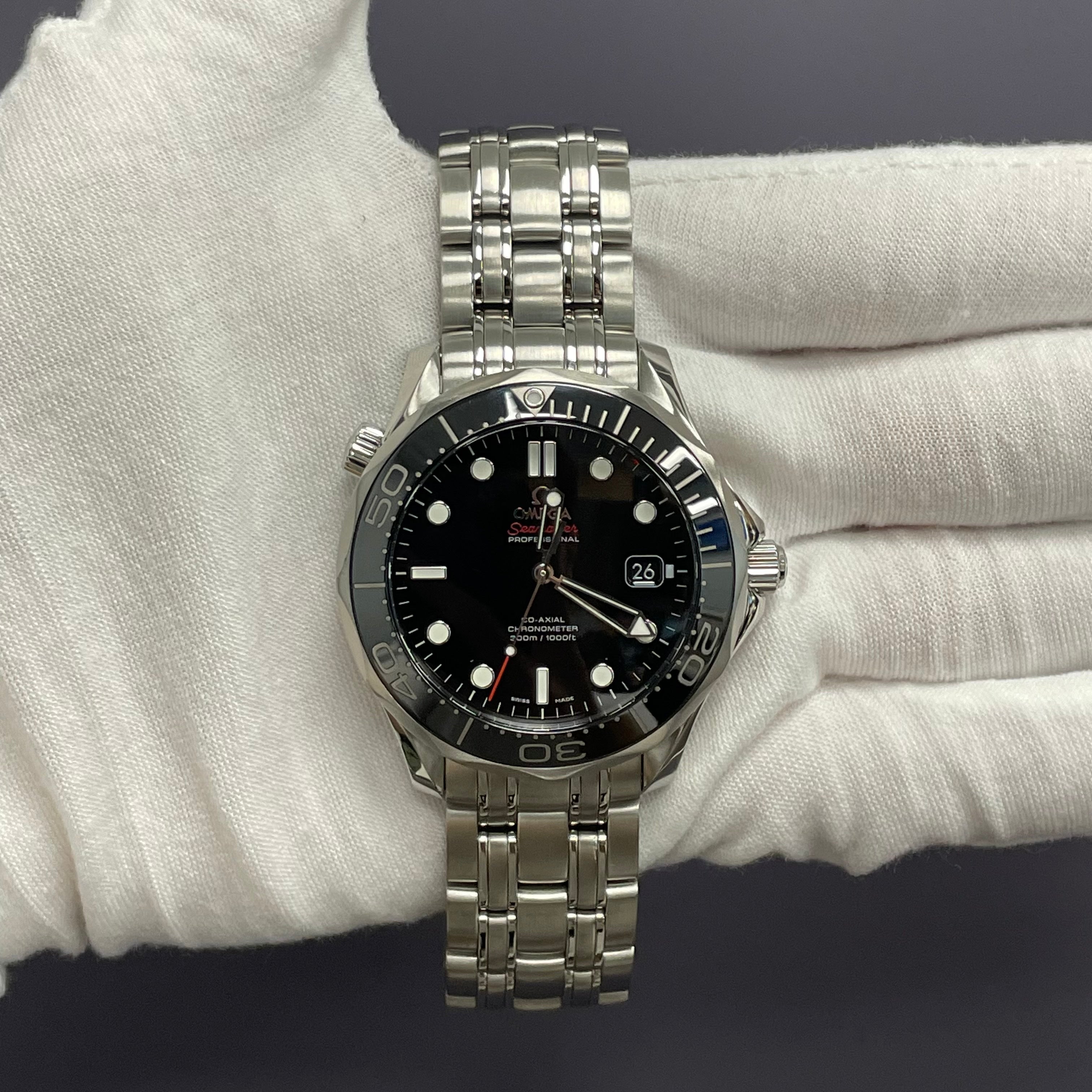 Omega Seamaster 41mm Black Dial Ref# 212.30.41.20.01.003 - Happy Jewelers Fine Jewelry Lifetime Warranty