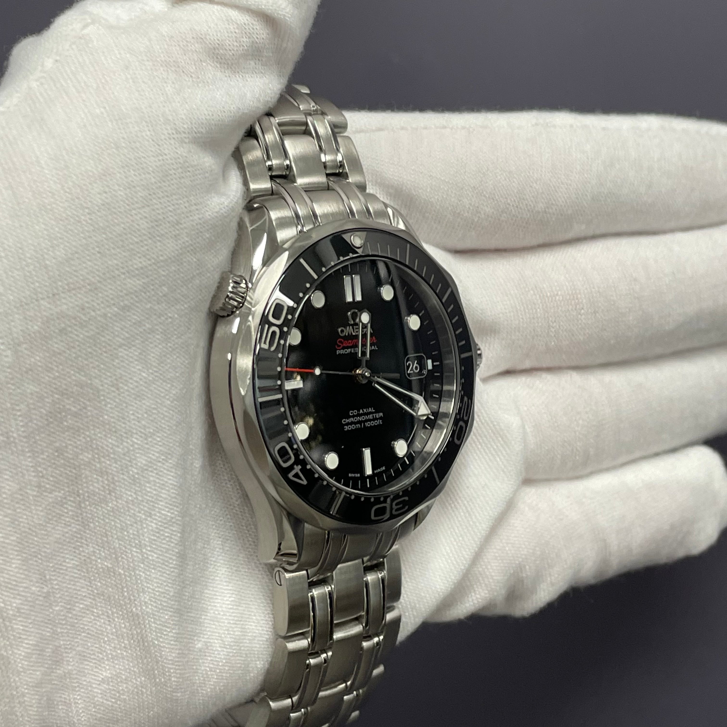 Omega Seamaster 41mm Black Dial Ref# 212.30.41.20.01.003 - Happy Jewelers Fine Jewelry Lifetime Warranty