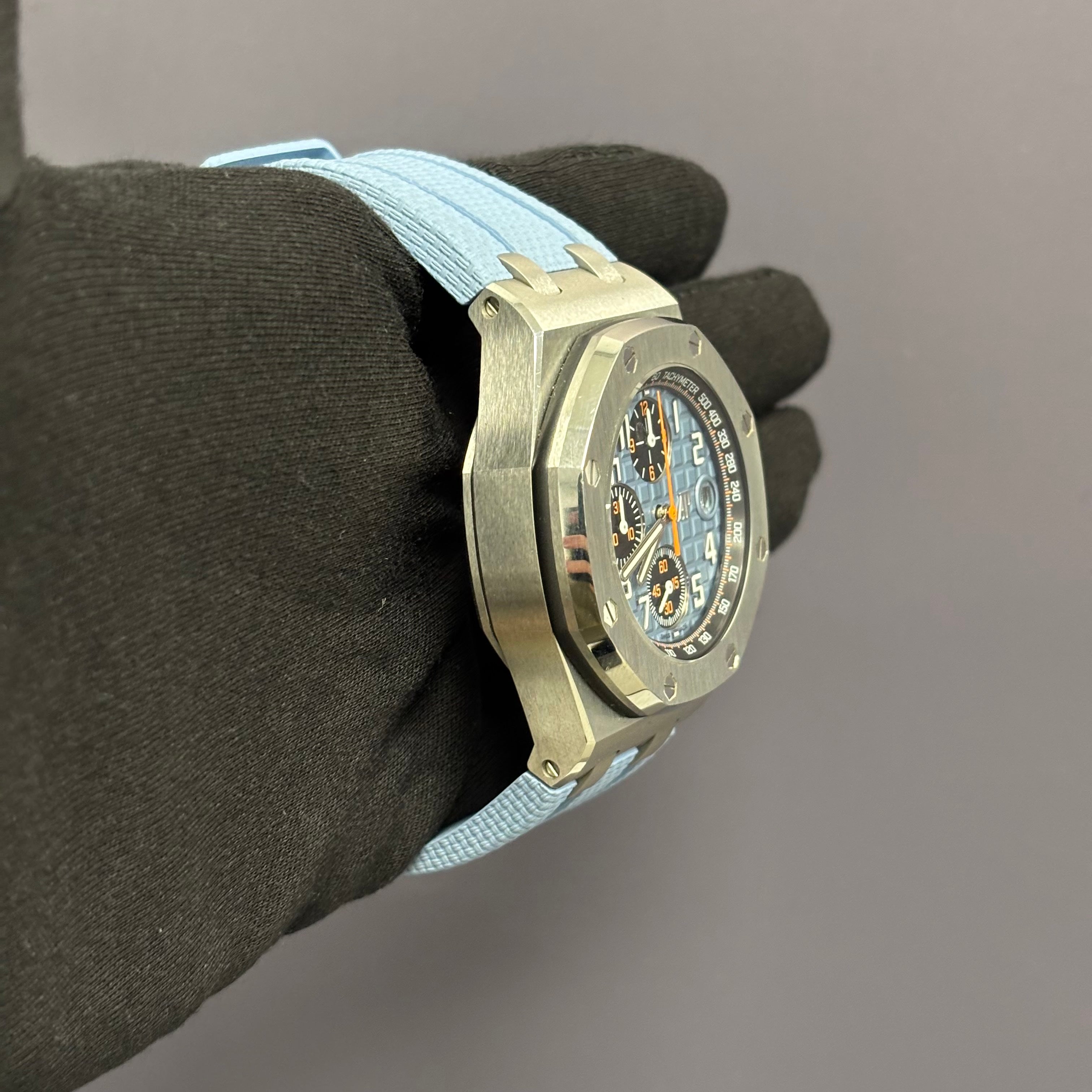 Audemars Piguet Royal Oak 42mm Blue Dial Watch Ref# 26238ST.OO.A340CA.01 - Happy Jewelers Fine Jewelry Lifetime Warranty