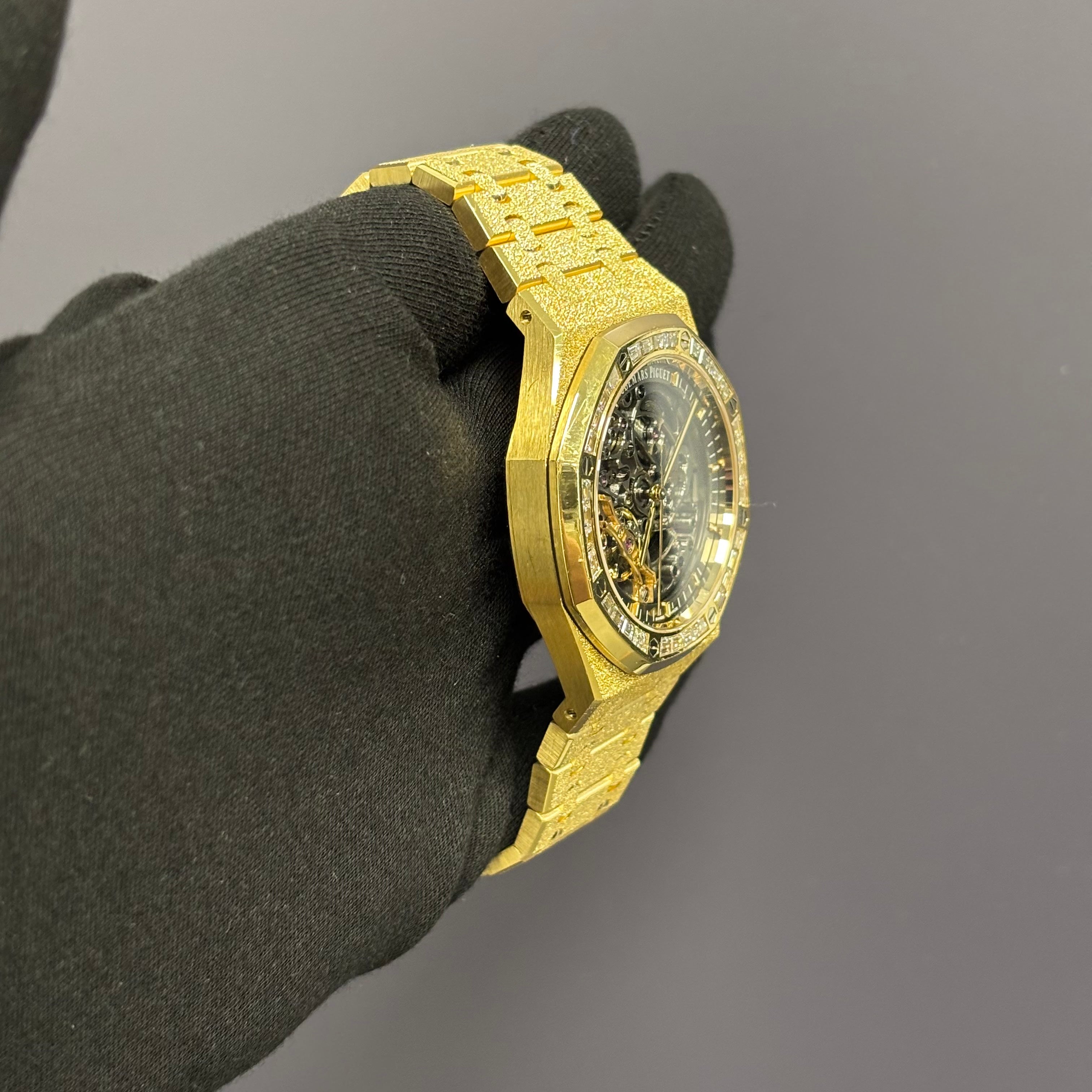 Audemars Piguet Royal Oak 41mm Openwork Dial Watch Ref# 15412BA.ZG.1224BA.01 - Happy Jewelers Fine Jewelry Lifetime Warranty