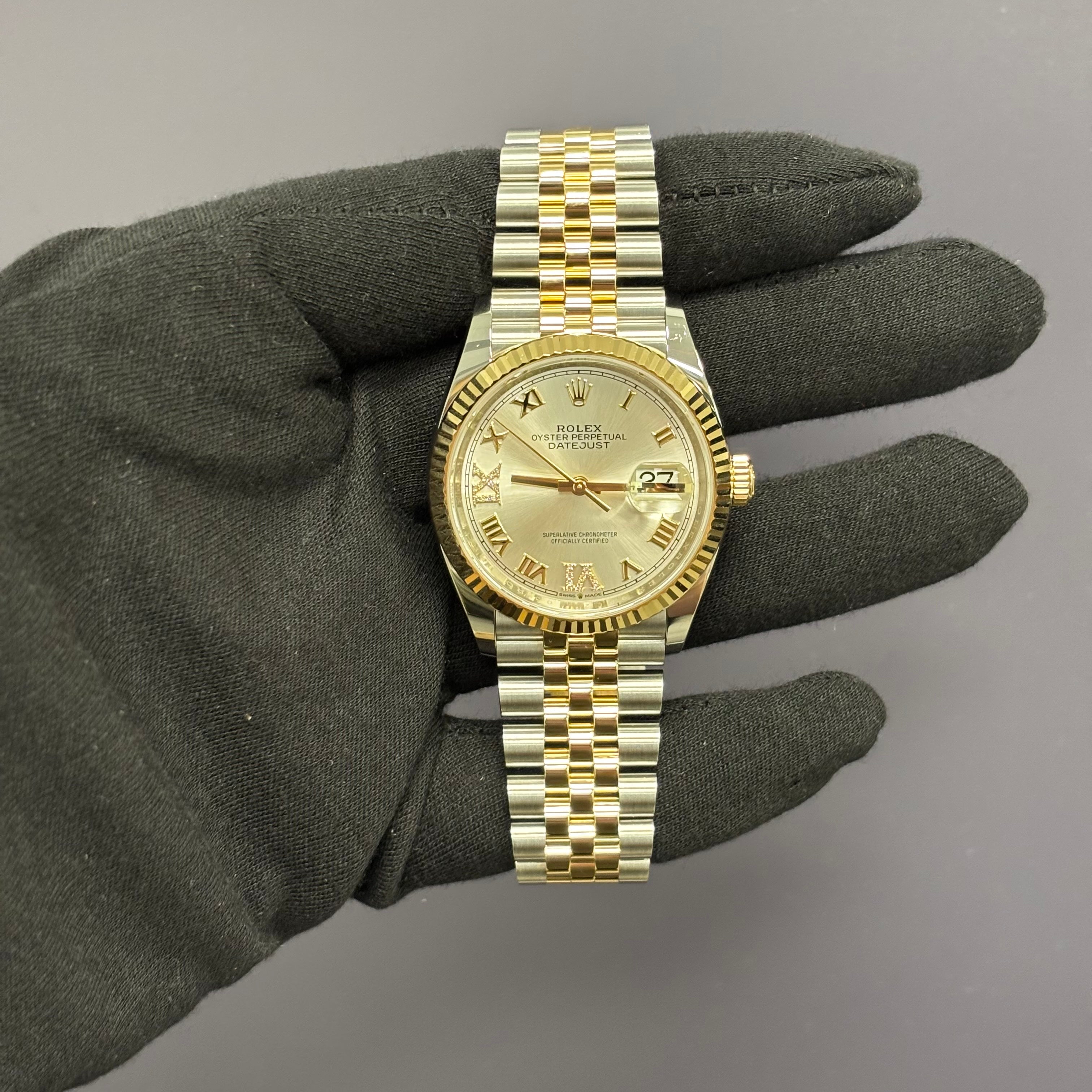 Rolex Datejust 36mm Silver Dial Watch Ref# 126233 - Happy Jewelers Fine Jewelry Lifetime Warranty