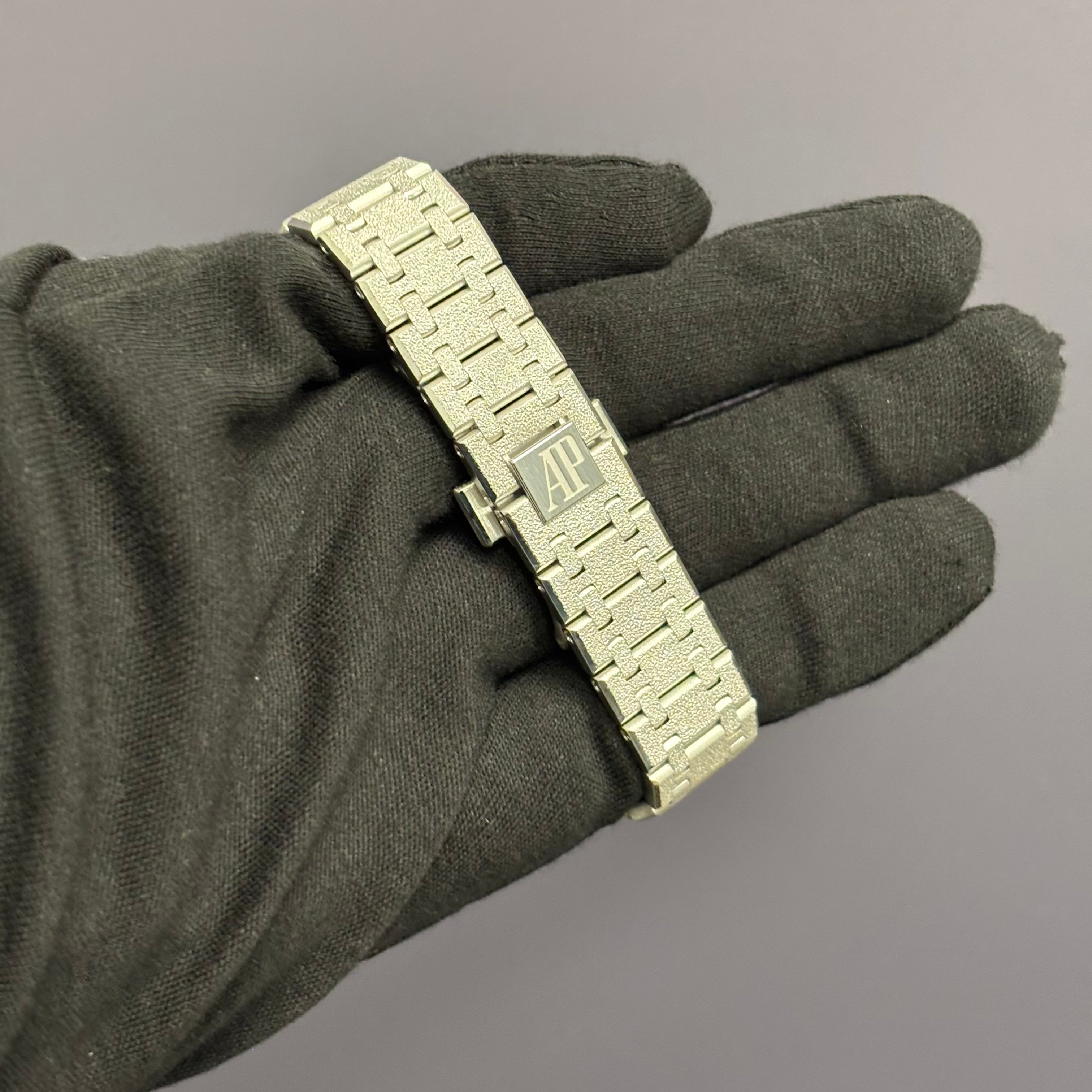 Audemars Piguet Royal Oak 37mm Openwork Dial Watch Ref# 15466BC.GG.1259BC.01 - Happy Jewelers Fine Jewelry Lifetime Warranty