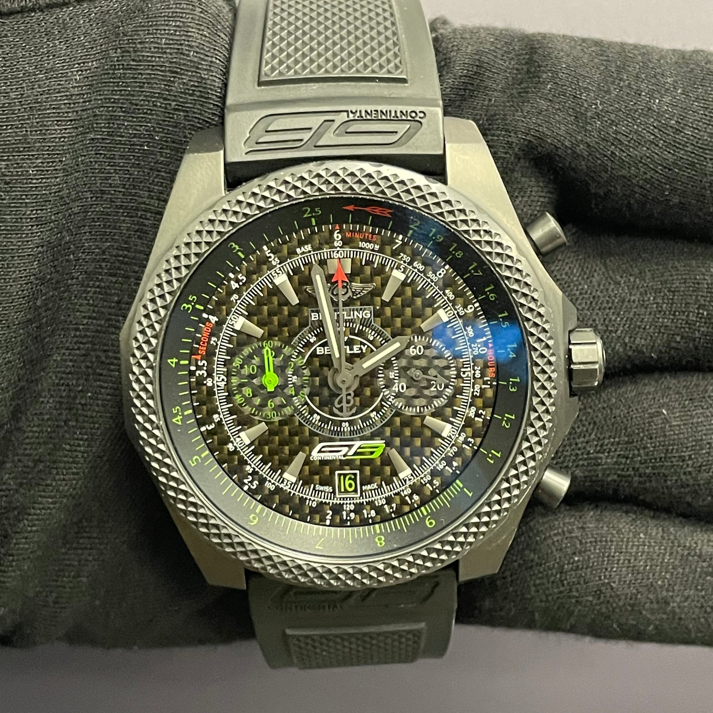 Breitling Bentley GT3 49mm Black Dial Watch Ref# V27365 - Happy Jewelers Fine Jewelry Lifetime Warranty